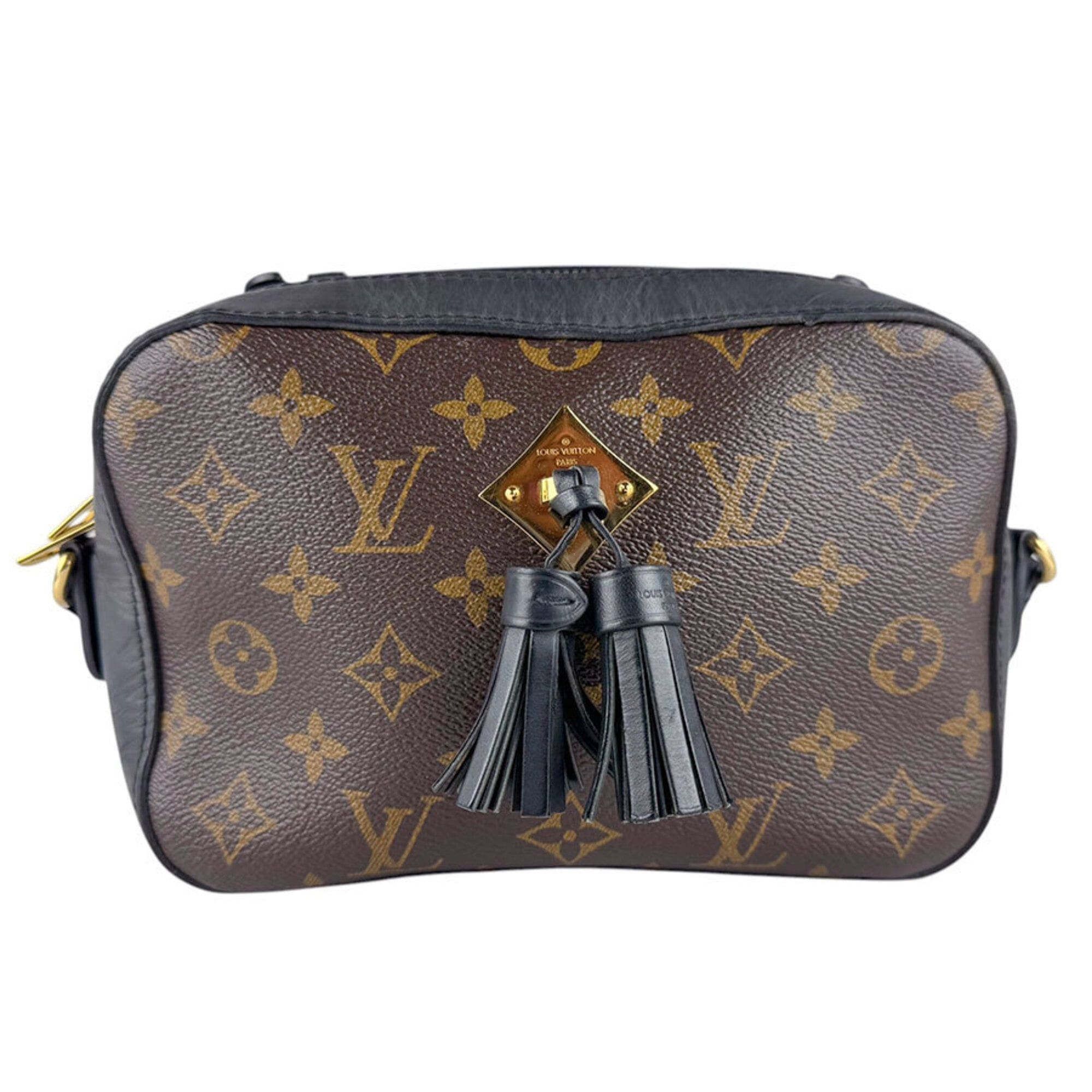 Louis Vuitton Louis Vuitton Shoulder Bag Monogram Saint-Onge Canvas Brown Black Women's M43555 Free Shipping z9218 Size ONE SIZE - 1 Thumbnail