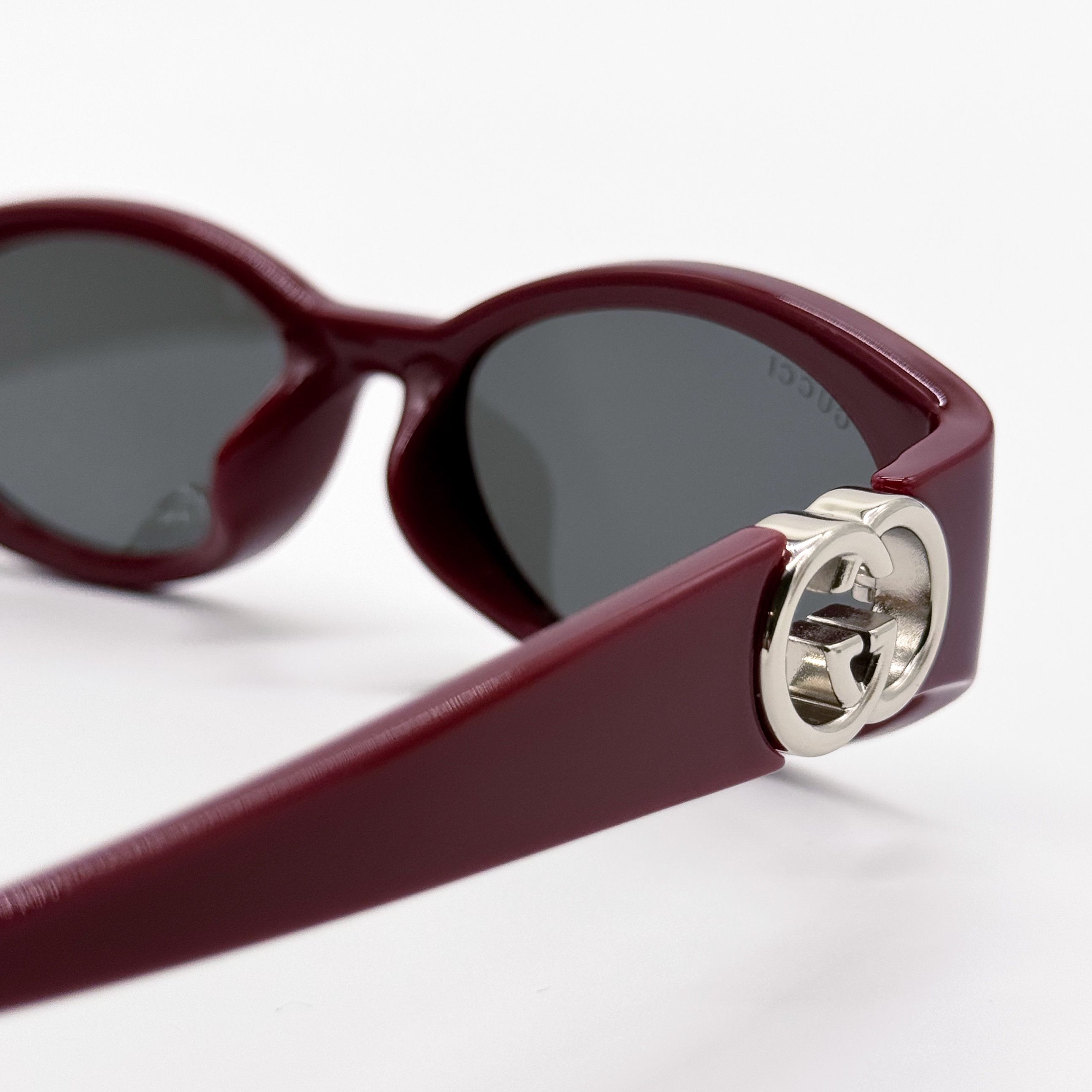 Gucci NEW GUCCI SUNGLASSES WOMEN ROUND BURGUNDY GUCCI GG1662SA 006 Size ONE SIZE - 7 Thumbnail