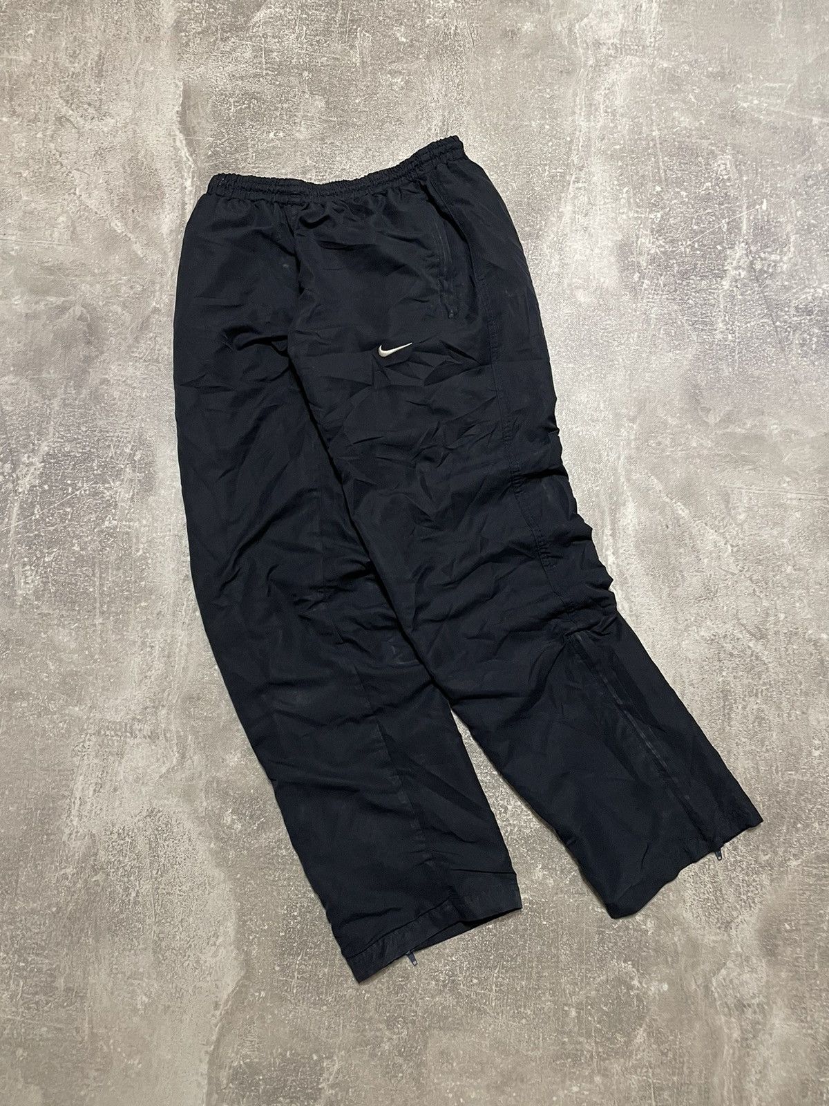 Nike × Vintage Vintage Nike Nylon Track Pants 90s Drill Size US 32 / EU 48 - 1 Thumbnail