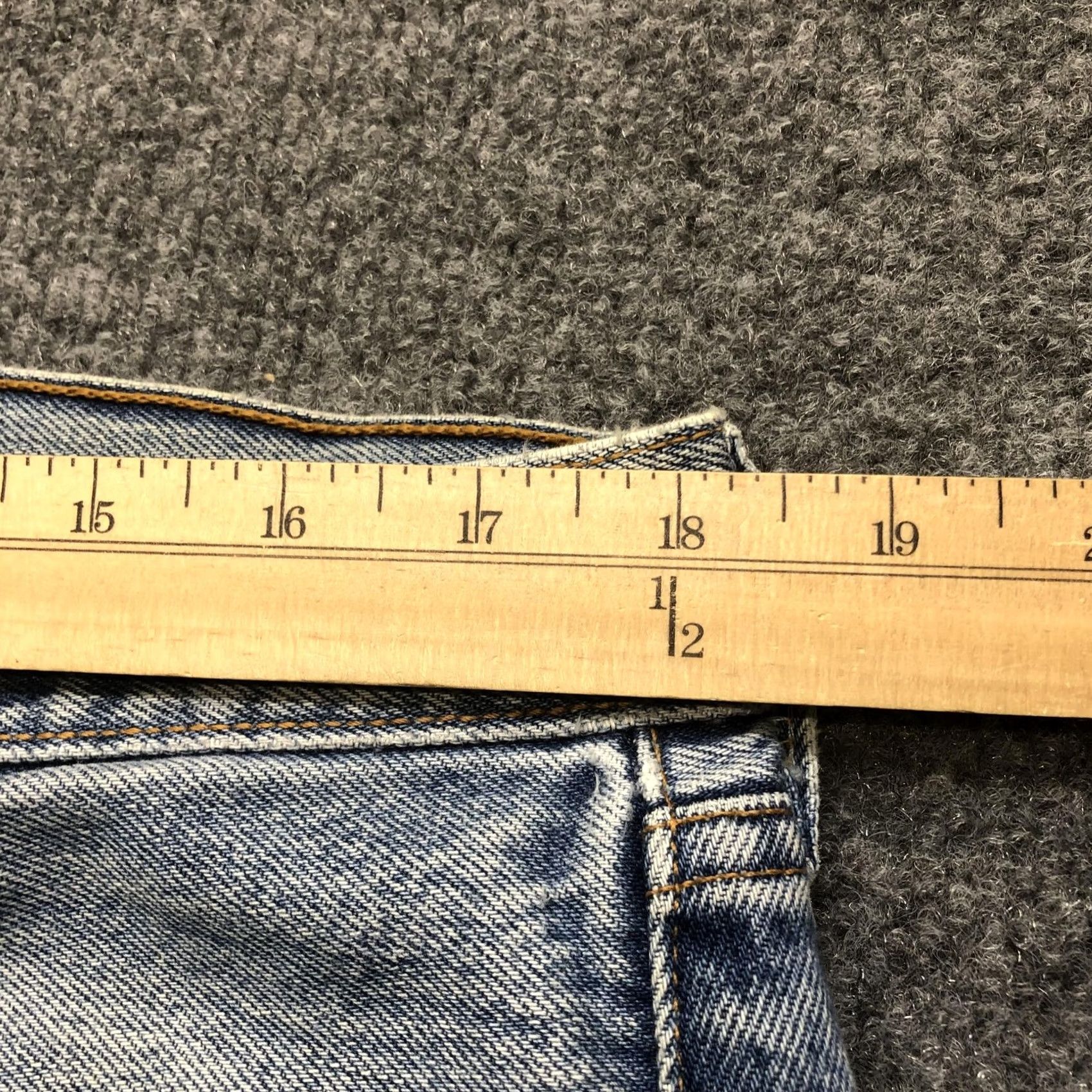 Levi's Levi's 501 Jeans Mens 38x30 Blue Light Wash Straight Button Fly Denim Pants Size US 38 / EU 54 - 2 Thumbnail