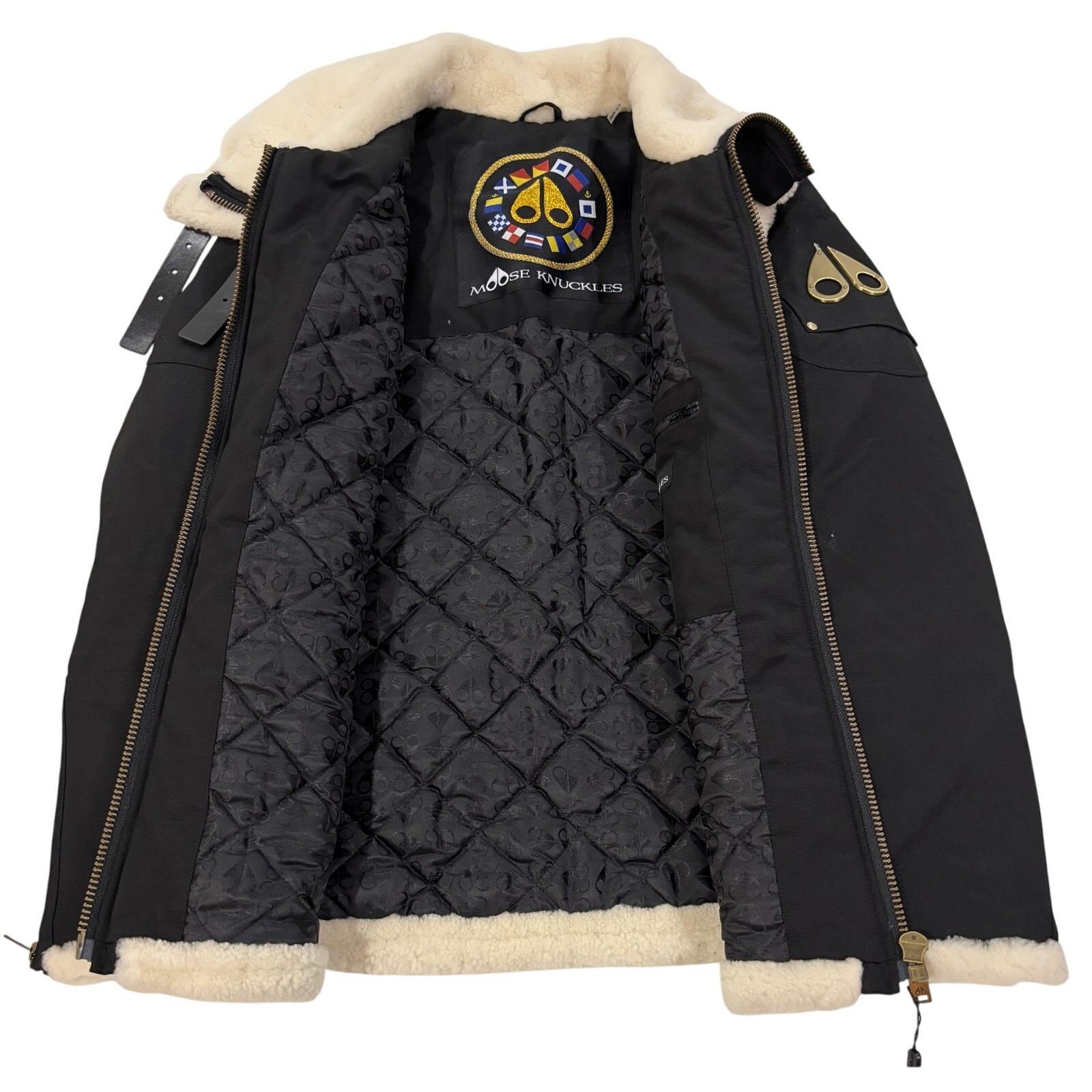 Moose Knuckles *R42 MOOSE KNUCKLES Shearling Trim Parka Moto Jacket Large Size US L / EU 52-54 / 3 - 3 Thumbnail