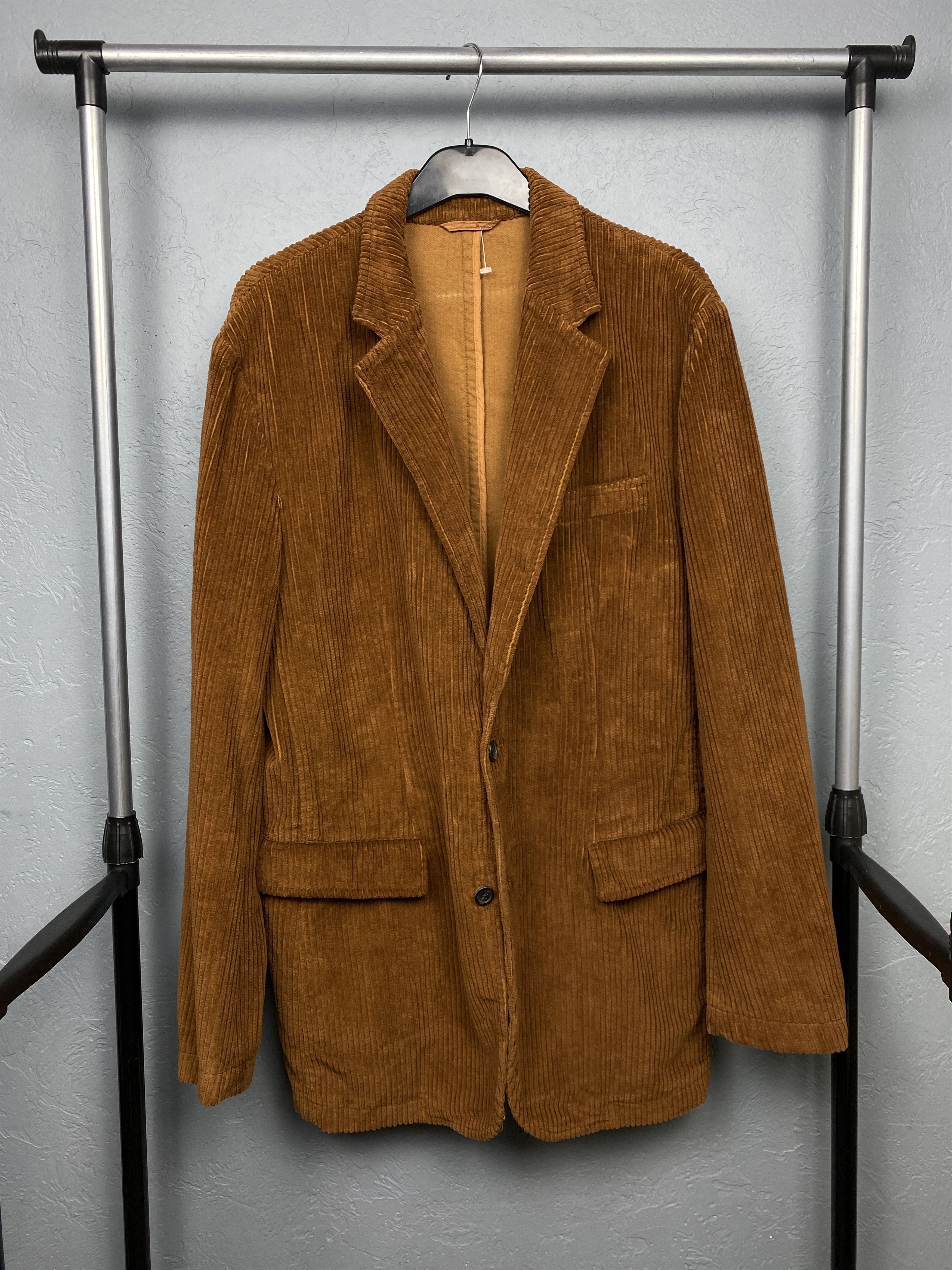 Hugo Boss × Vintage Hugo Boss 90s Vintage Mens Corduroy Blazer Jacket Size US XL / EU 56 / 4 - 1 Thumbnail