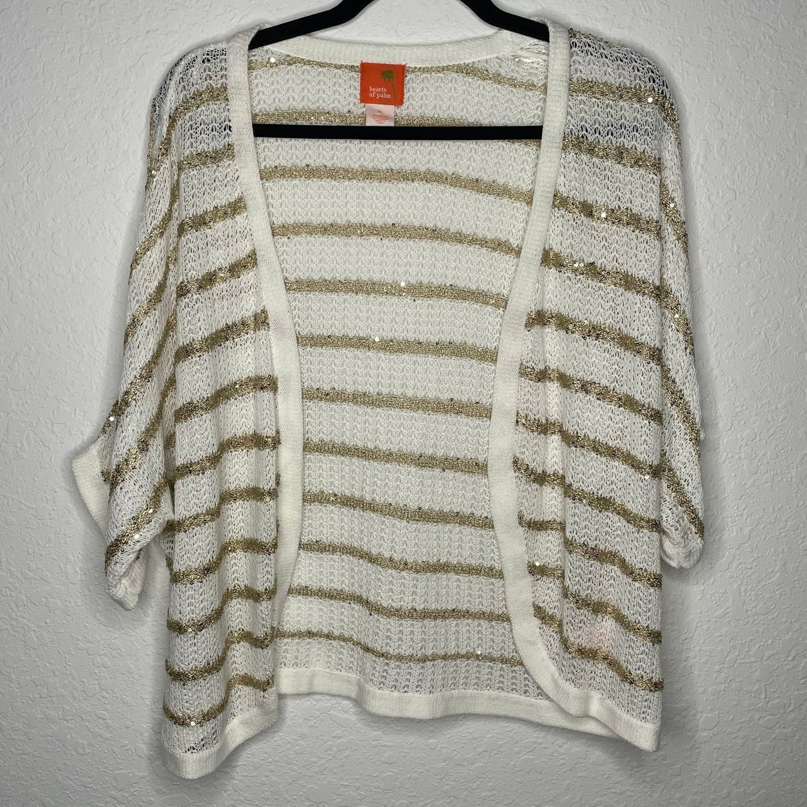 Other Hearts of Palm Knit Open Cardigan Size XL / US 12-14 / IT 48-50 - 1 Thumbnail