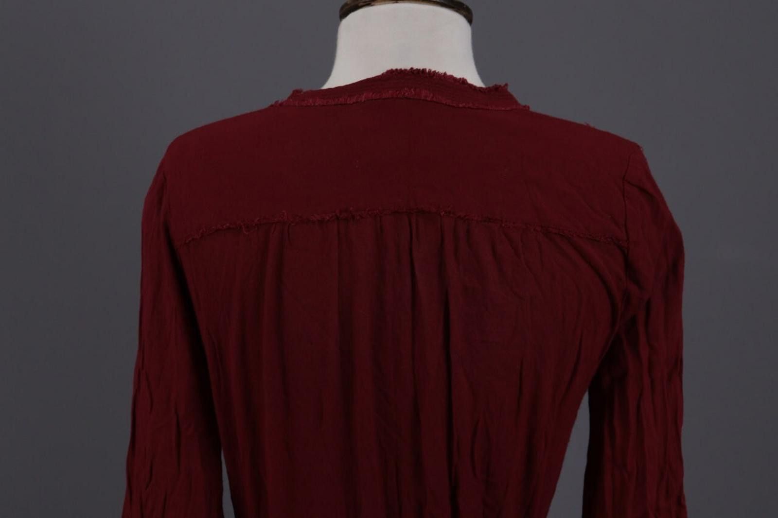 Zadig & Voltaire Zadig & Voltaire Rajel Burgundy Henley Bealt Dress Size XS Size XS / US 0-2 / IT 36-38 - 10 Thumbnail