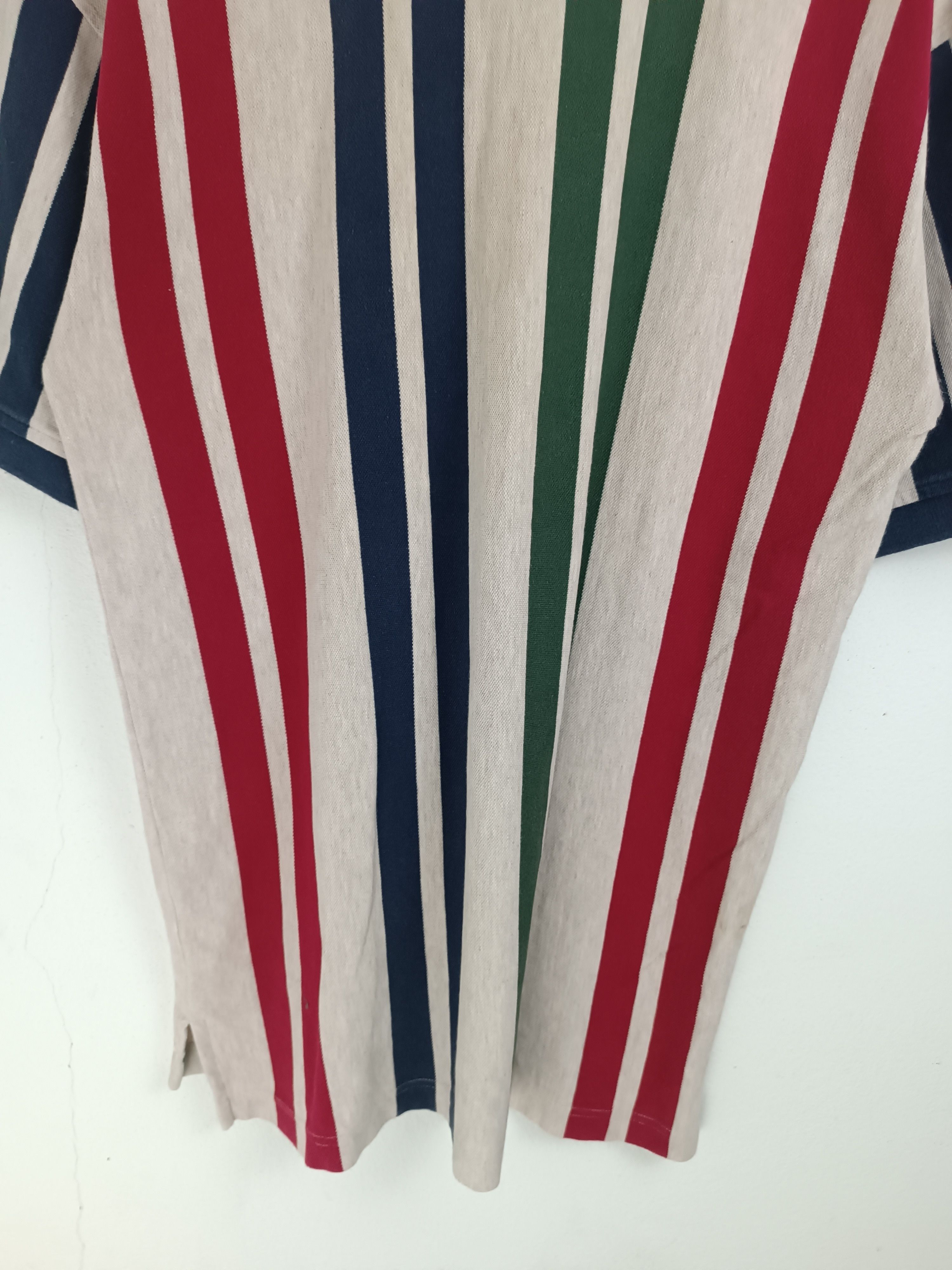 Tommy Hilfiger VINTAGE 90'S TOMMY HILFIGER STRIPE POLO VERY RARE PIECE Size US M / EU 48-50 / 2 - 17 Thumbnail