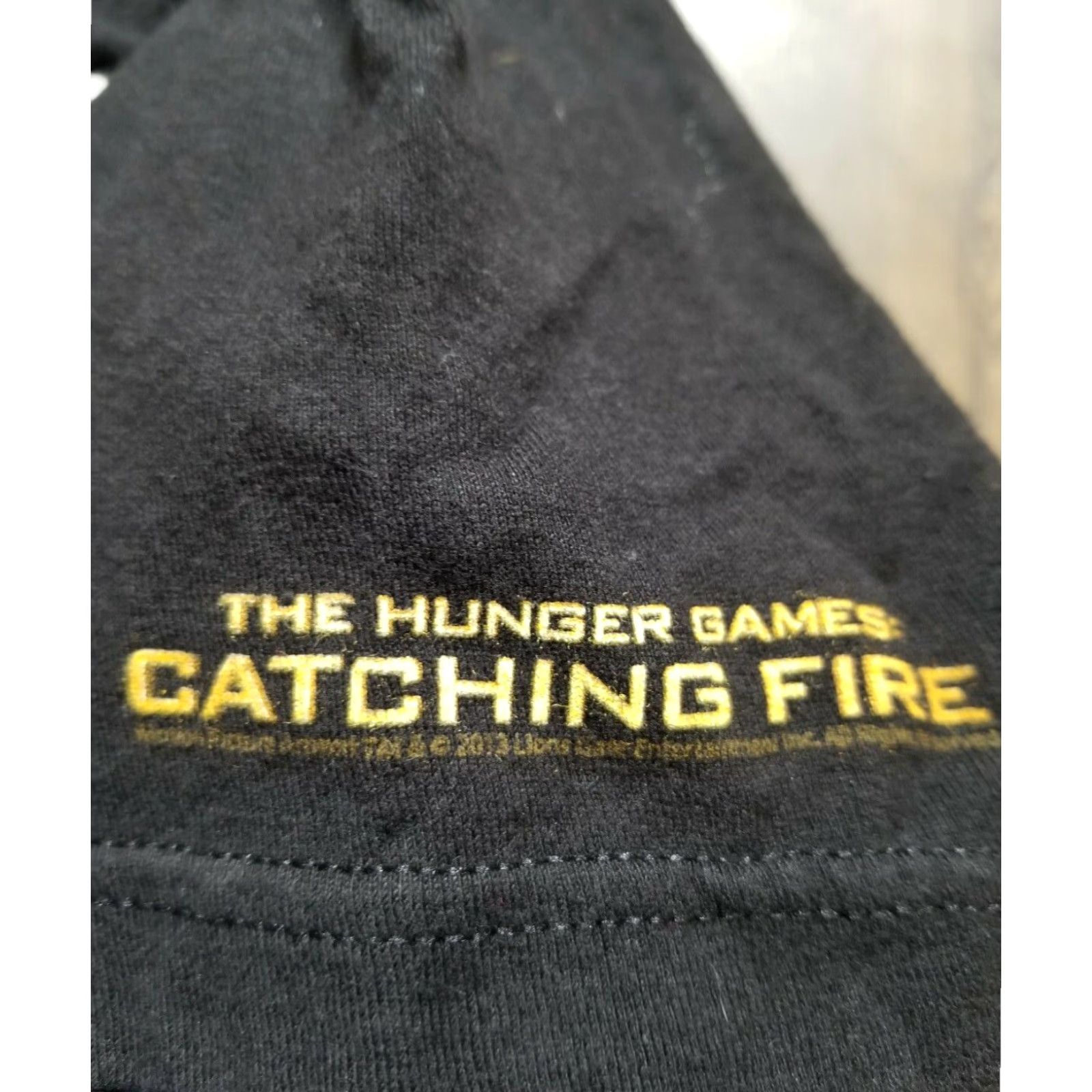 Vintage HUNGER GAMES Movie Promo Black Graphic Tee Mens Medium Short Sleeve Cotton Size US M / EU 48-50 / 2 - 4 Thumbnail