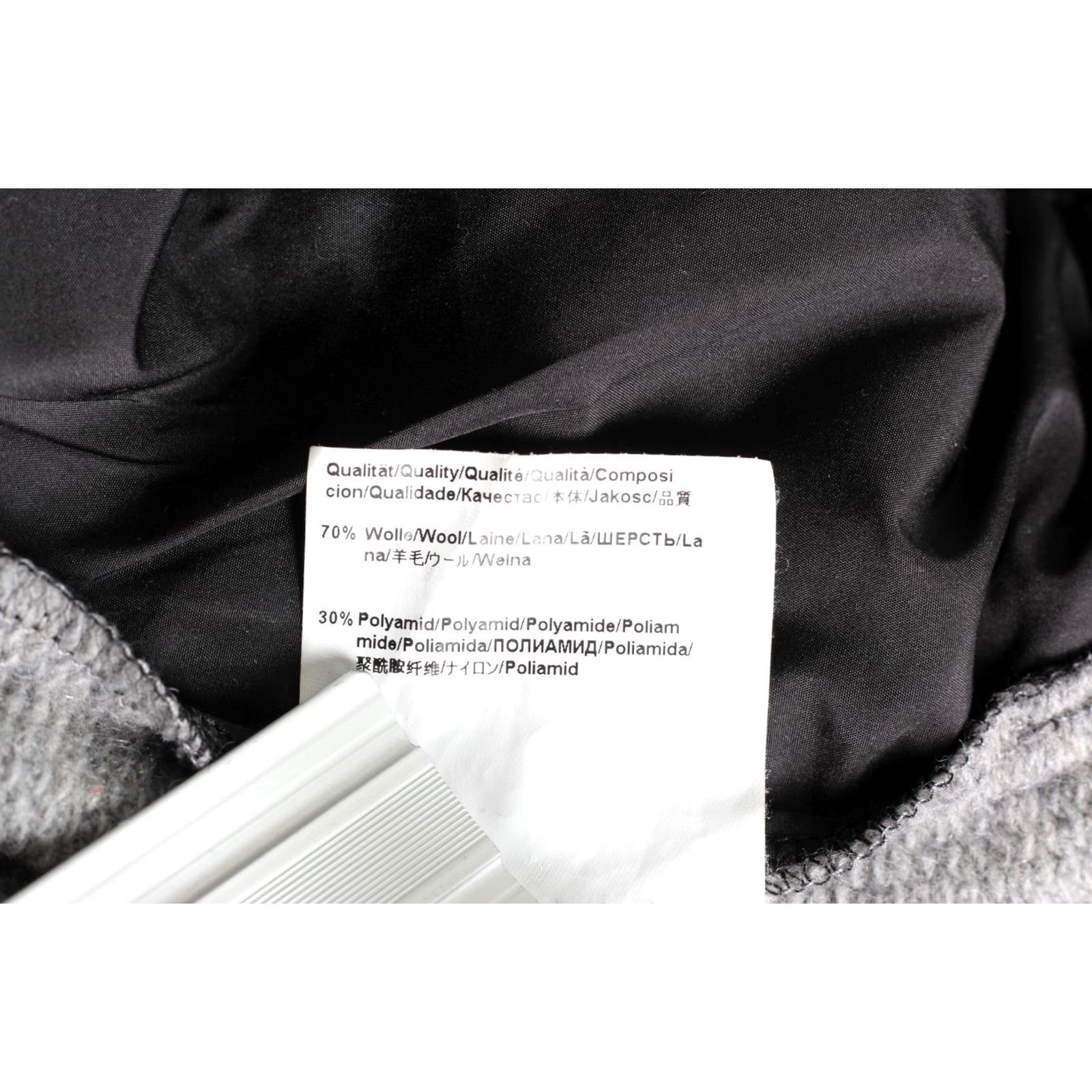 Hugo Boss HUGO BOSS Ztellar Full Zip Wool Blend Jacket Sweatshirt Men L Gray/Black Cardigan Jumper Designer Vintage: No Mens Size US L / EU 52-54 / 3 - 8 Thumbnail