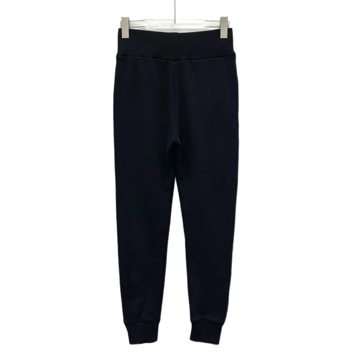 Fendi Fendi Black Side Logo Cotton Cuffed Casual Sweatpants K26WX Size 26" / US 2 / IT 38 - 2 Thumbnail