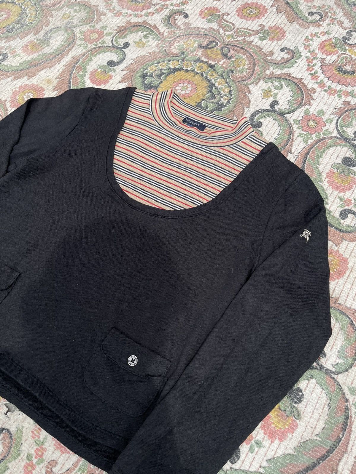 Burberry Burberry Nova Check Pullover Sweatshirt Size S / US 4 / IT 40 - 2 Thumbnail