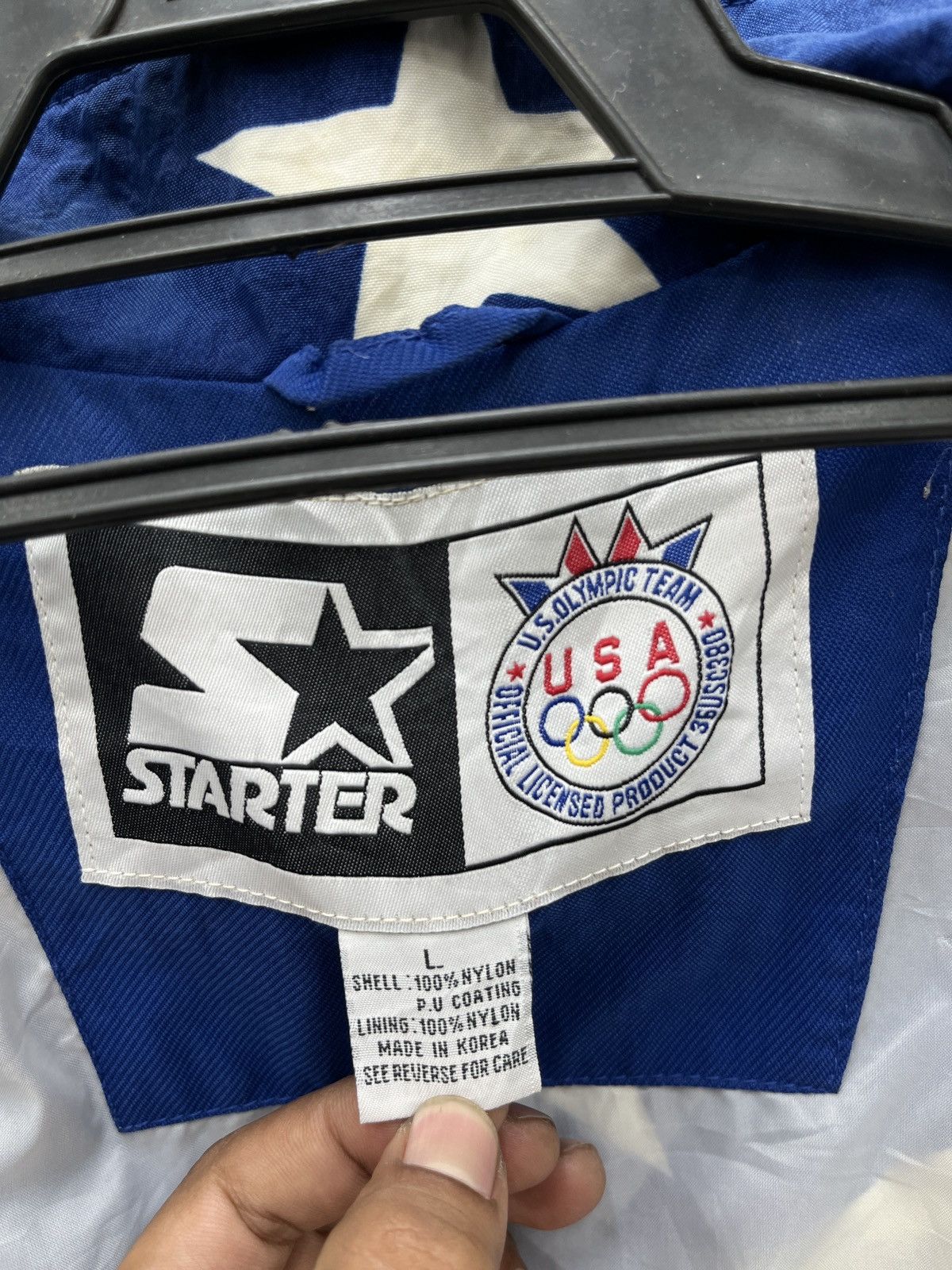 Starter 🔥🔥🔥STEALS VTG STARTER USA OLYMPIC OVP JACKET Size US L / EU 52-54 / 3 - 8 Thumbnail