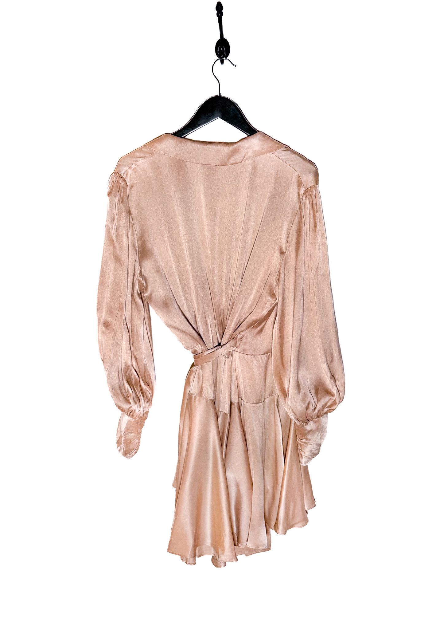 Zimmermann Zimmermann Dusty Pink Satin Classic Wrap Dress Size XL / US 12-14 / IT 48-50 - 3 Thumbnail