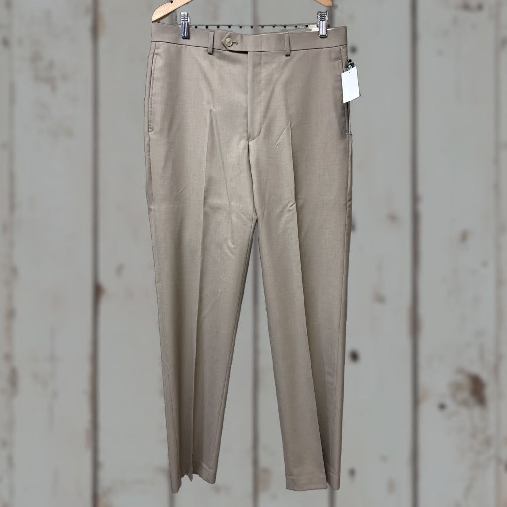 Ralph Lauren Lauren Ralph Lauren New Comfort Wool Chino Pants 34x34 Men Flat Front Tan Beige 125 Size US 38 / EU 54 - 1 Thumbnail