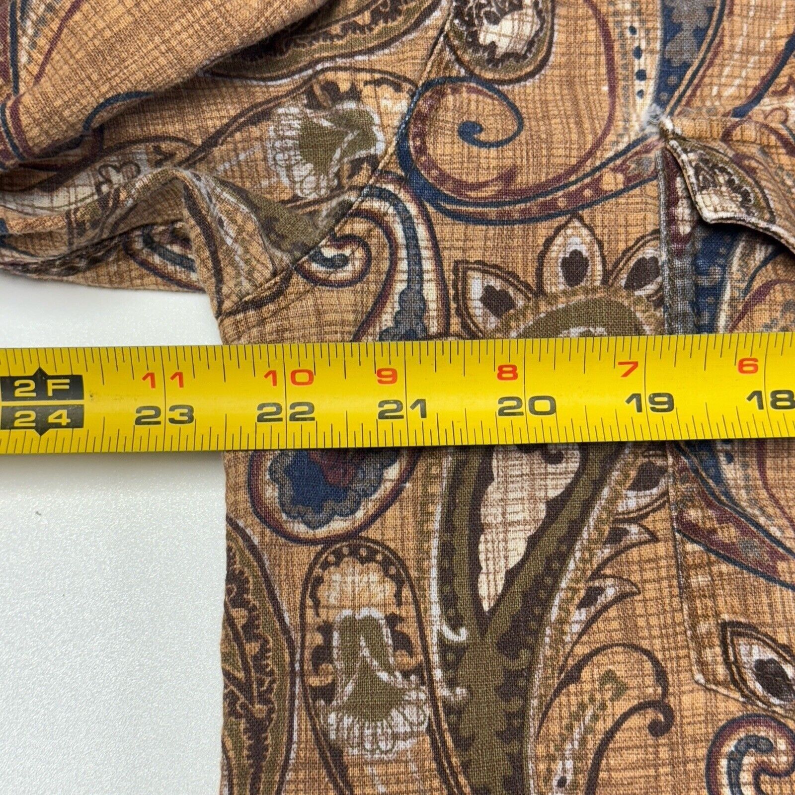 Roper Roper Western Pearl Snap Shirt Mens Medium Brown Paisley Lon Size US M / EU 48-50 / 2 - 10 Thumbnail