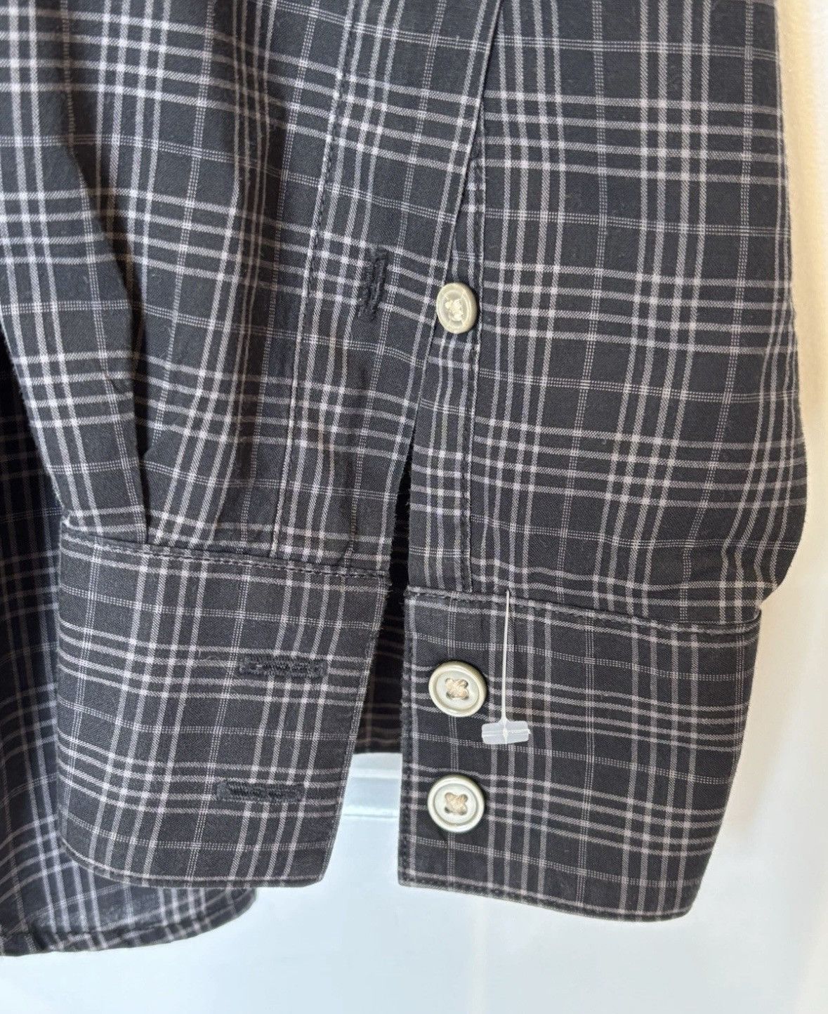 John Varvatos NWT John Varvatos Shirt 2XL XXL Button Up Coal Gray Check Size US XXL / EU 58 / 5 - 7 Thumbnail