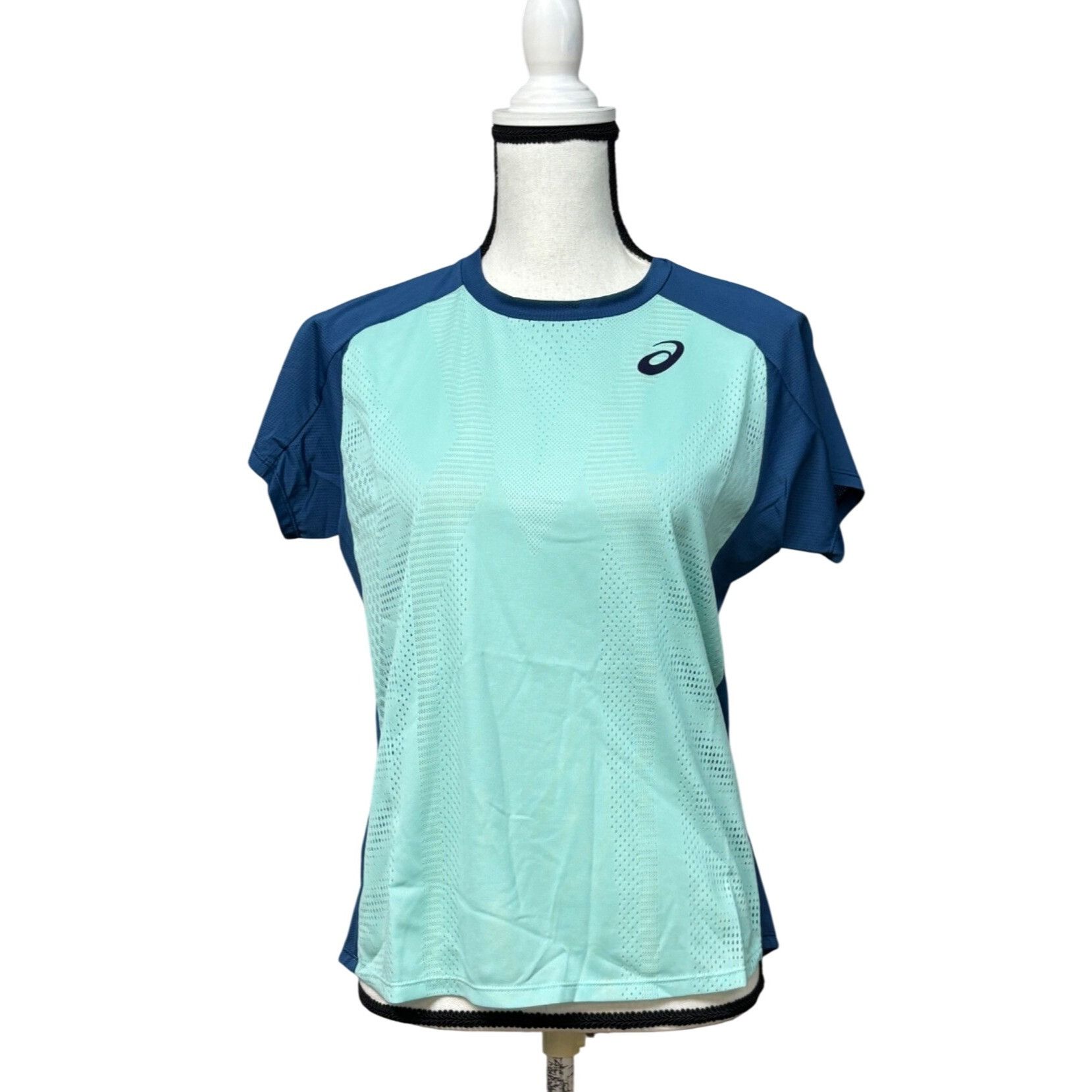 Asics ASICS Women’s Match Graphic Short Sleeve T-shirt, Oasis Gree Size L / US 10 / IT 46 - 4 Thumbnail