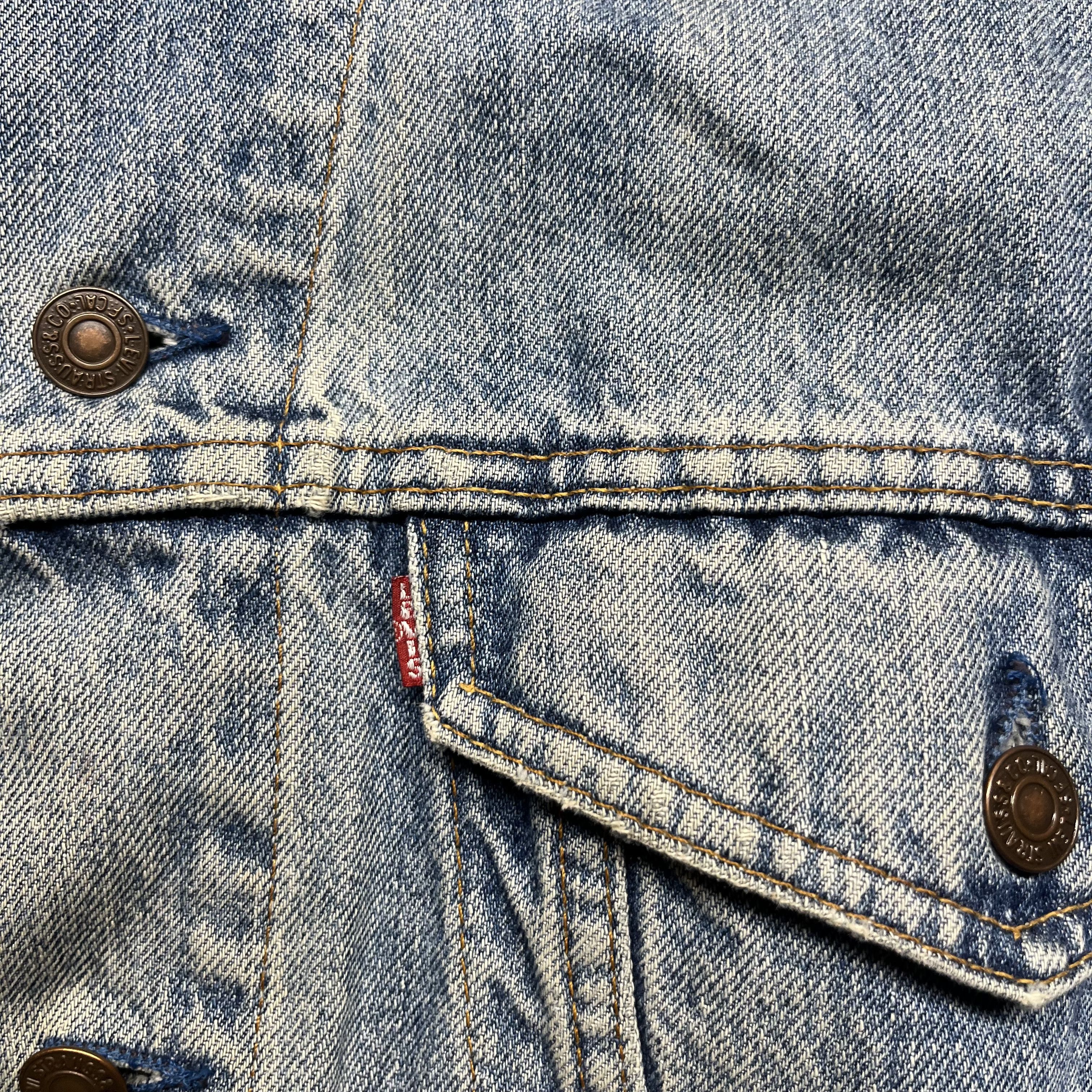 Levi's × Vintage Vintage Levis Strauss 1990s Denim Trucker Jacket XL Size US XL / EU 56 / 4 - 6 Thumbnail