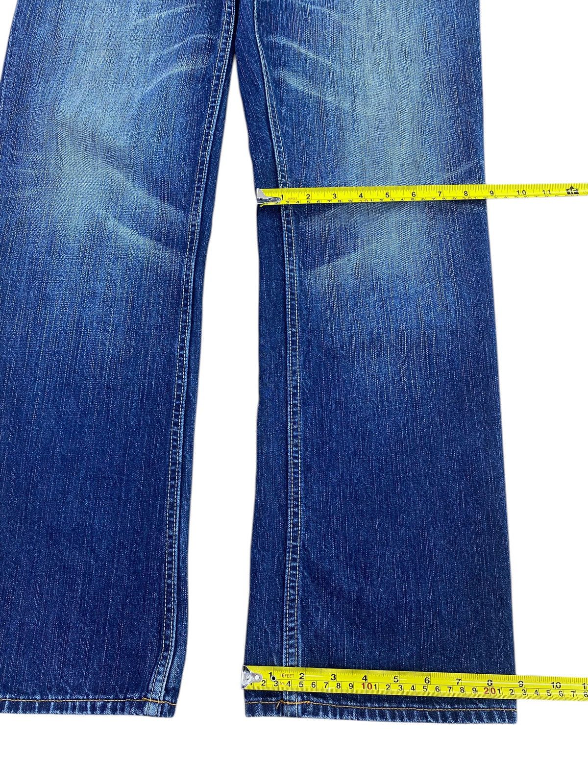 Gap GAP Whiskers Blue Wash Style Straight Cut Jeans Size US 32 / EU 48 - 8 Thumbnail