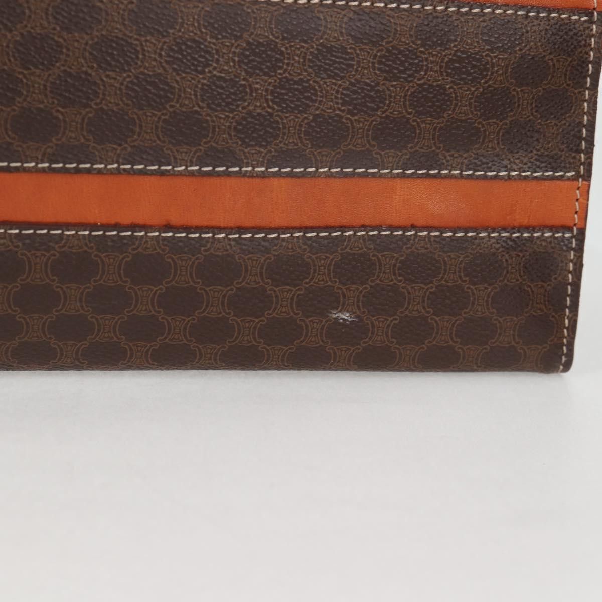 Celine CELINE Macadam Canvas Tote Bag Pvc Leather Brown Gold Size ONE SIZE - 4 Thumbnail