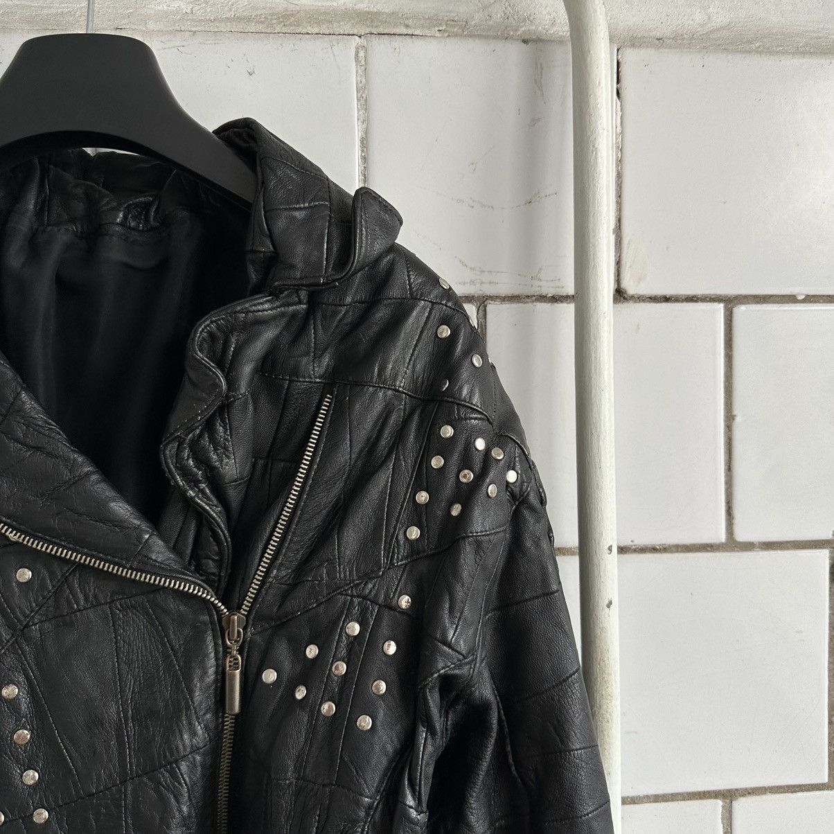 Japanese Brand × Vintage Vintage Japanese Style Moto Leather Jacket Style USA Y2K 90s Size M / US 6-8 / IT 42-44 - 6 Thumbnail