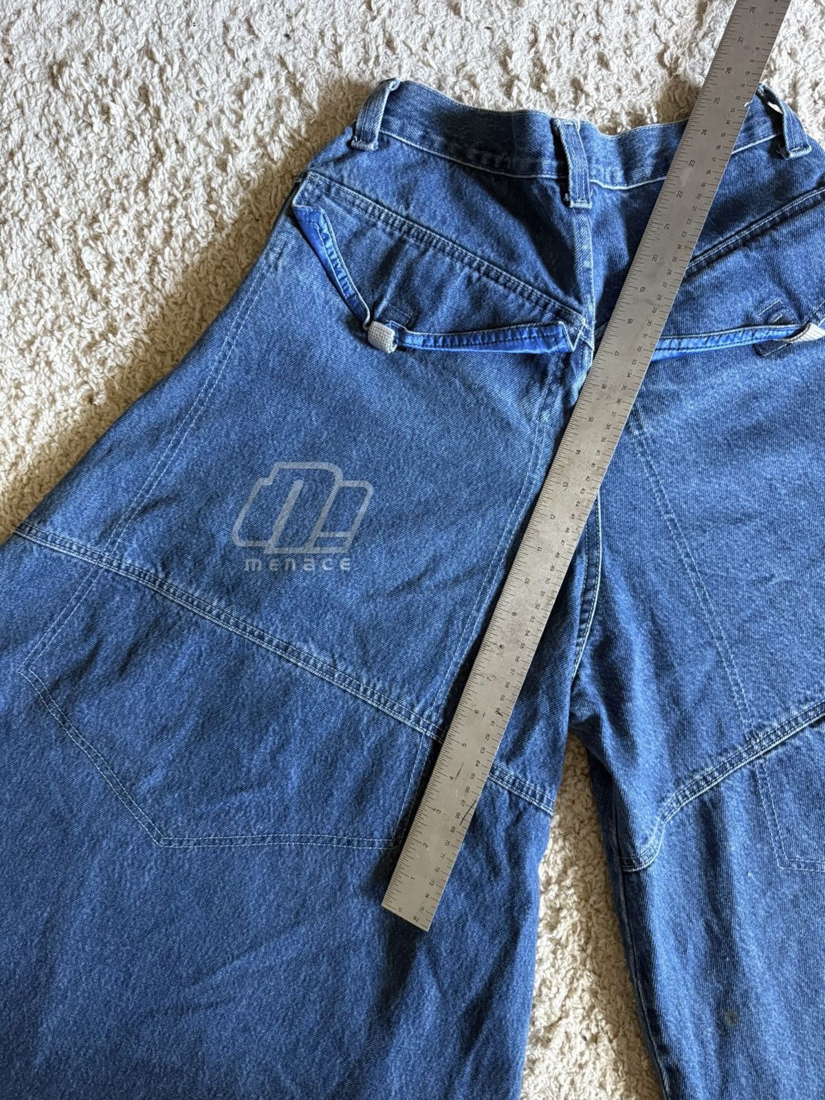 Menace 90s Menace Dragon Denim 66 Inch Opening JNCO Skater Rave Y2K Size US 32 / EU 48 - 8 Thumbnail
