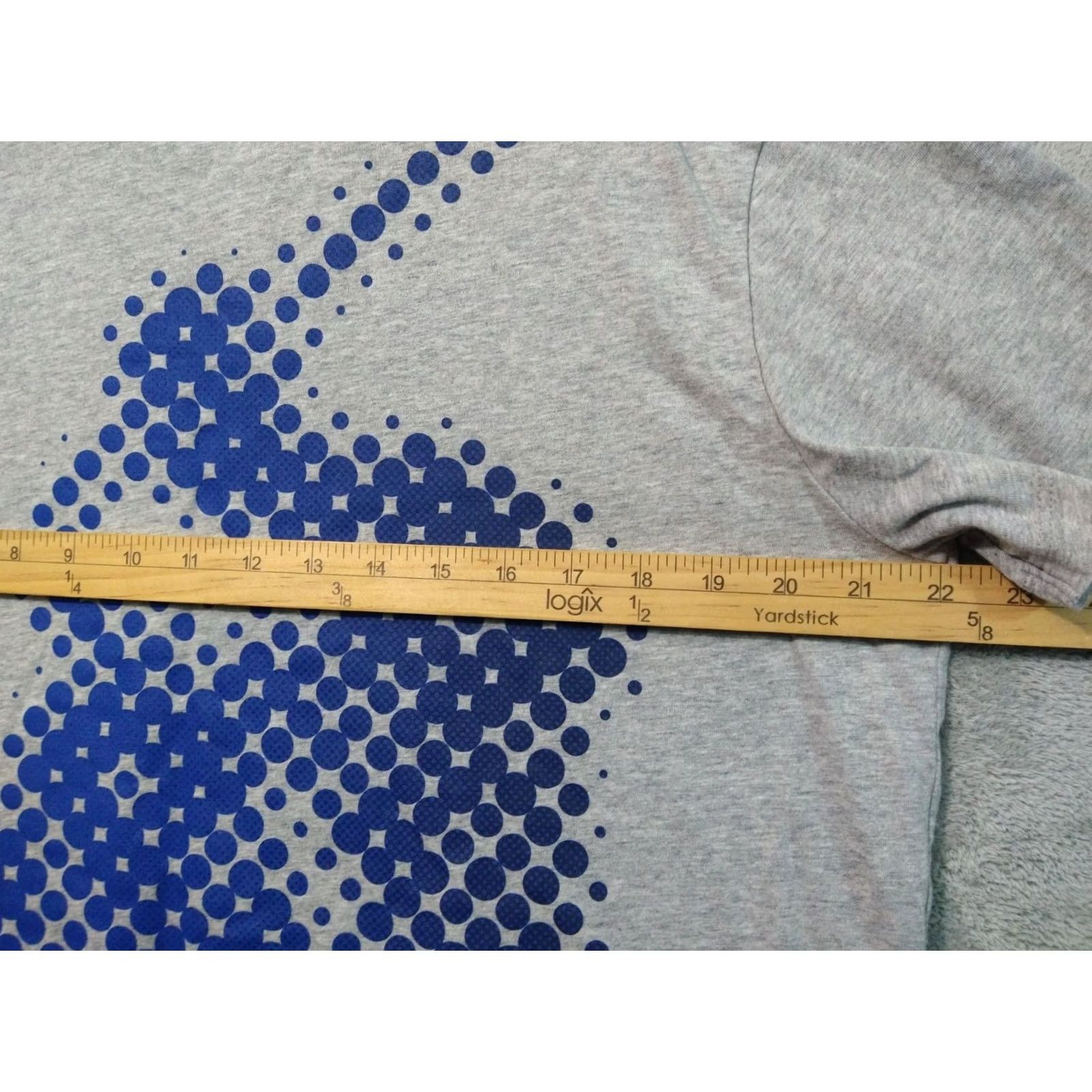 Polo Ralph Lauren Polo Ralph Lauren Shirt Mens Large Gray Big Pony Digital Crew Neck Short Sleeve Size US L / EU 52-54 / 3 - 4 Thumbnail