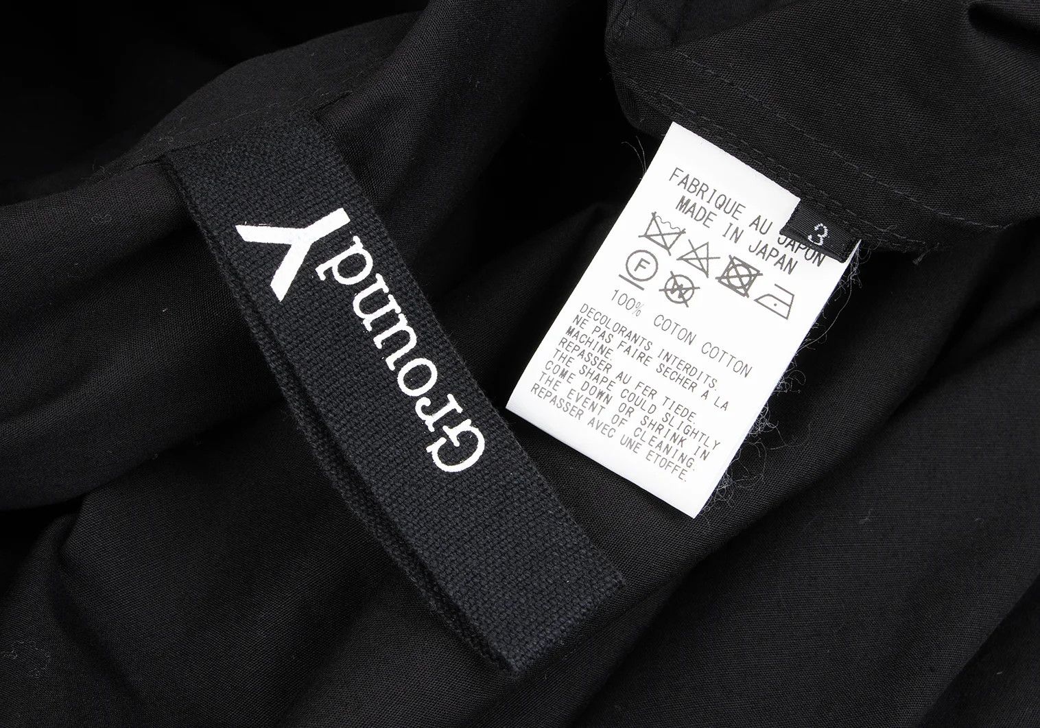 Yohji Yamamoto Double Color Cotton Long Shirt Black 3 Size US L / EU 52-54 / 3 - 13 Thumbnail