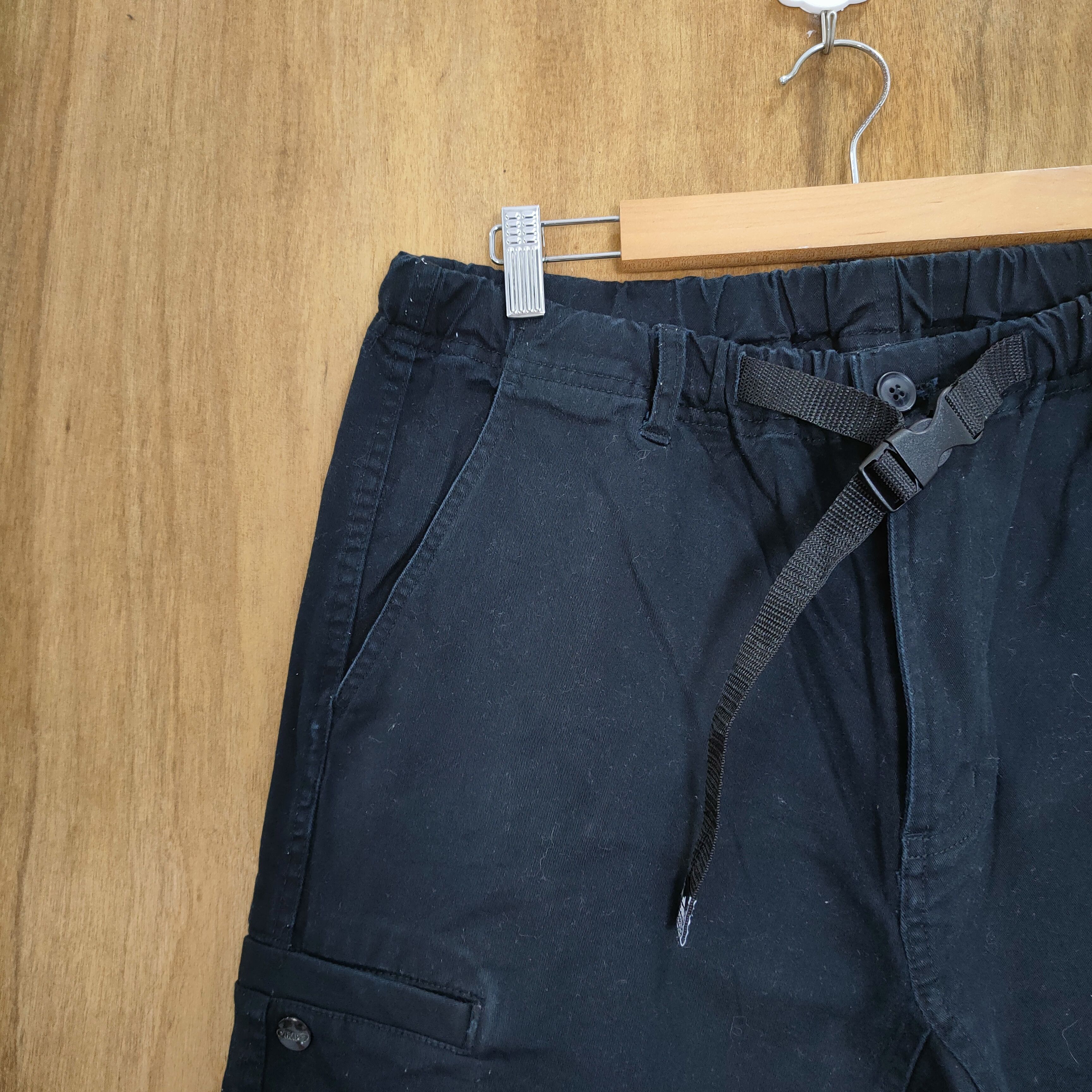All Blacks × Japanese Brand CAM7 BUCKLE BLACK CARGO PANTS Size US 34 / EU 50 - 4 Thumbnail
