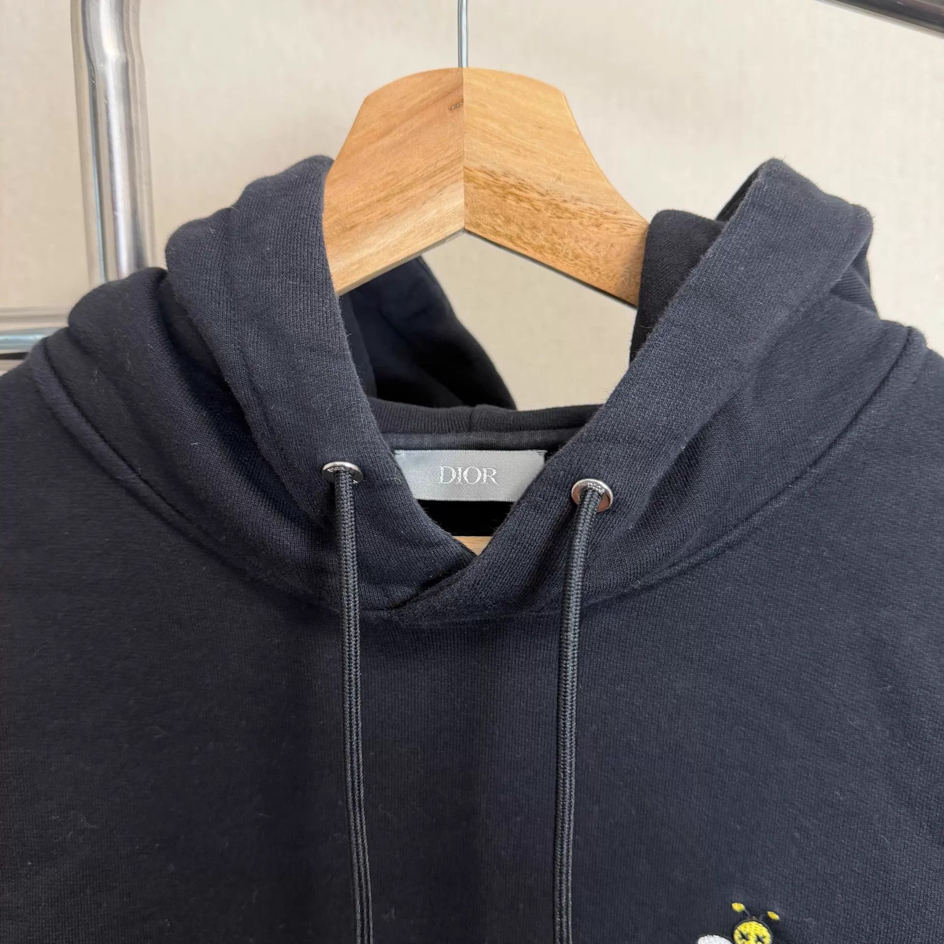 Dior DIOR Bee Embroidered Men's Hoodie Black Size US M / EU 48-50 / 2 - 8 Thumbnail