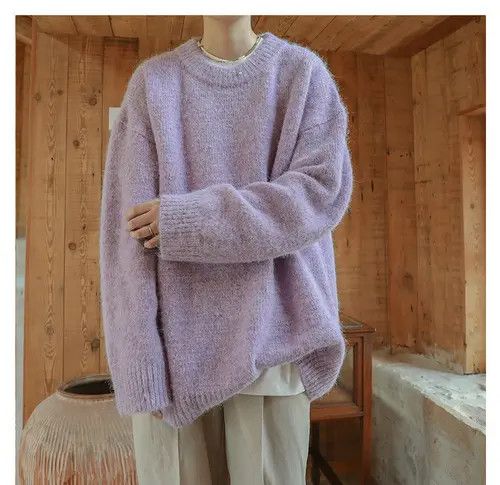 VIBE Purple Knit Sweater Size US L / EU 52-54 / 3 - 2 Thumbnail