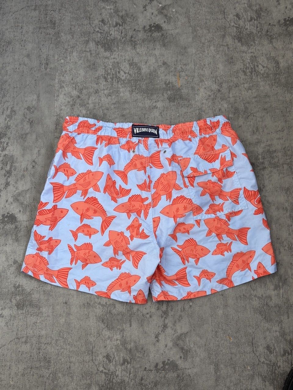 Vilebrequin Vilebrequin Fish AOP Blue Orange Shorts Swim Size US 39 - 1 Thumbnail