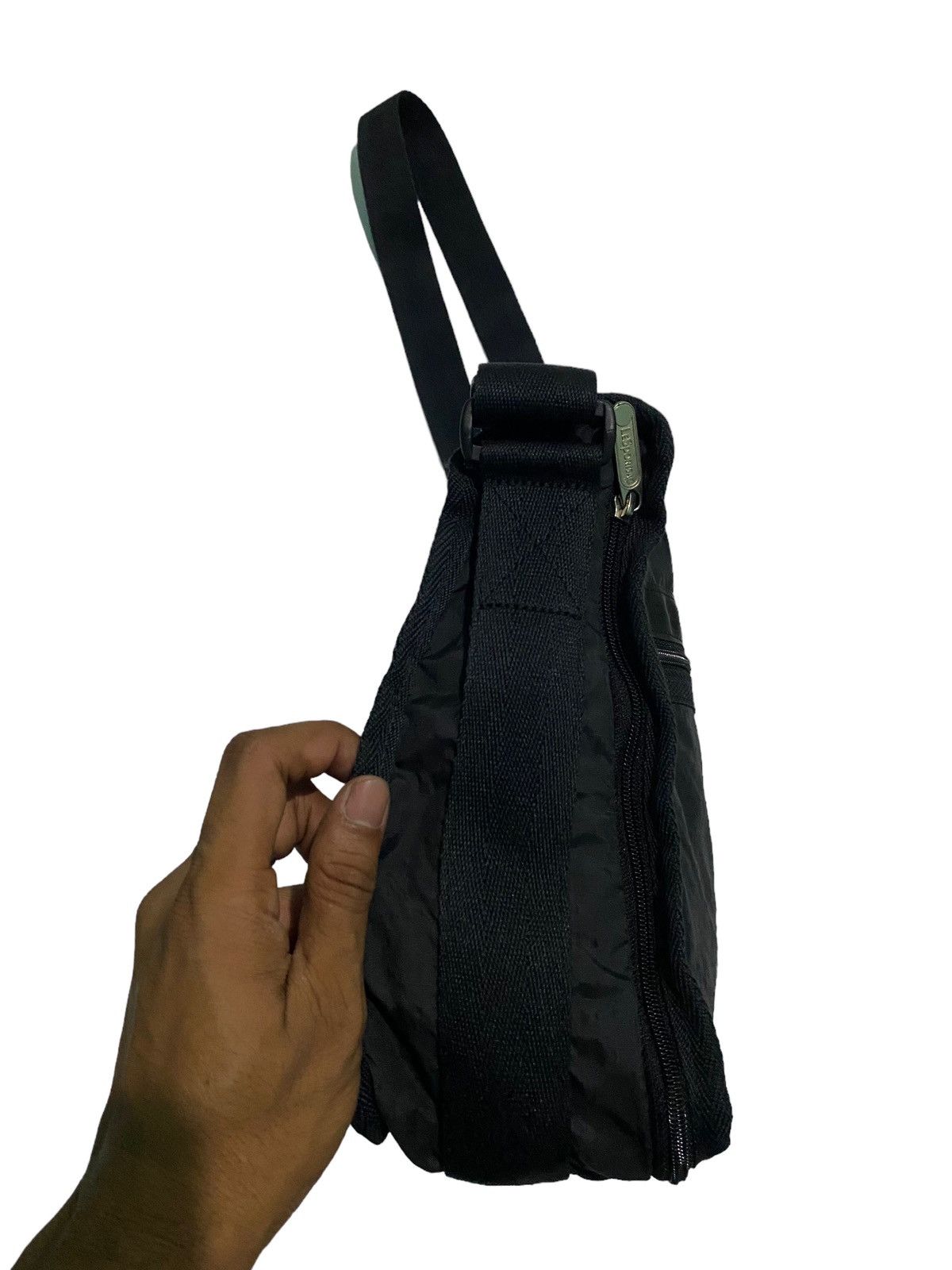 LeSportsac × Vintage Vintage Lesportsac Deluxe Shoulder Satchel Black Bag Size ONE SIZE - 6 Thumbnail