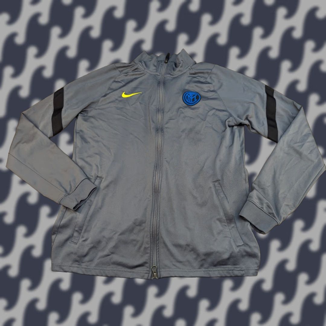 Nike Nike AC Milan 2020-2021 Sports Jacket Mens Size M Training Football Track Field Grey Jacket Size US M / EU 48-50 / 2 - 1 Thumbnail