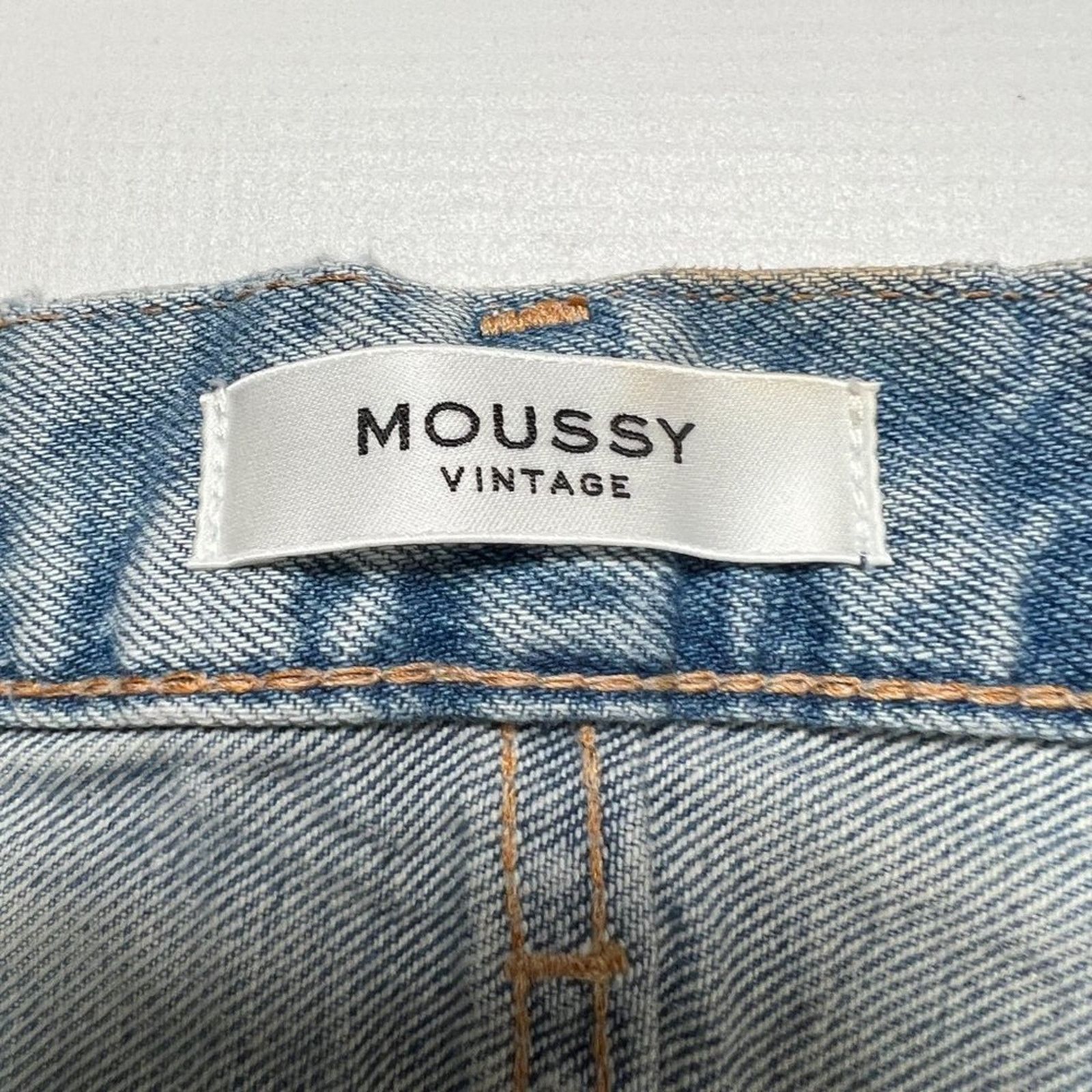 Moussy Vintage Denim Jean Shorts SIZE 26 Destroyed Japan