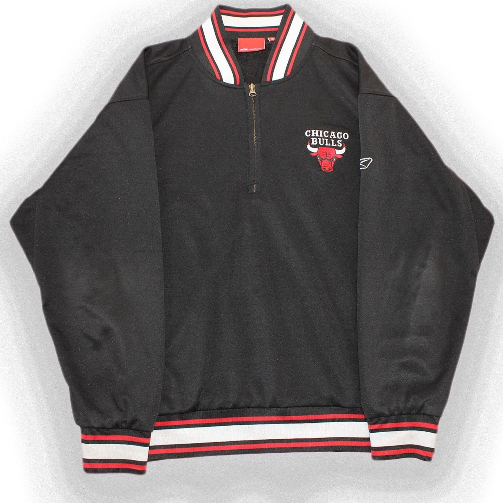 Reebok Vintage 90's Black Reebok Chicago Bulls NBA Varsity Jacket Size US L / EU 52-54 / 3 - 1 Thumbnail