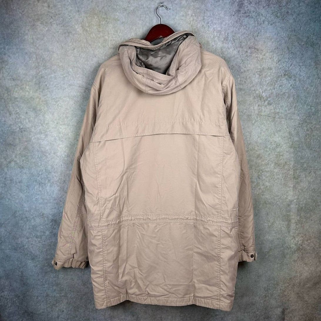 L.L. Bean × Vintage Vintage 90s LL Bean Long-Line Khaki Parka Coat L Tall Size US L / EU 52-54 / 3 - 4 Thumbnail