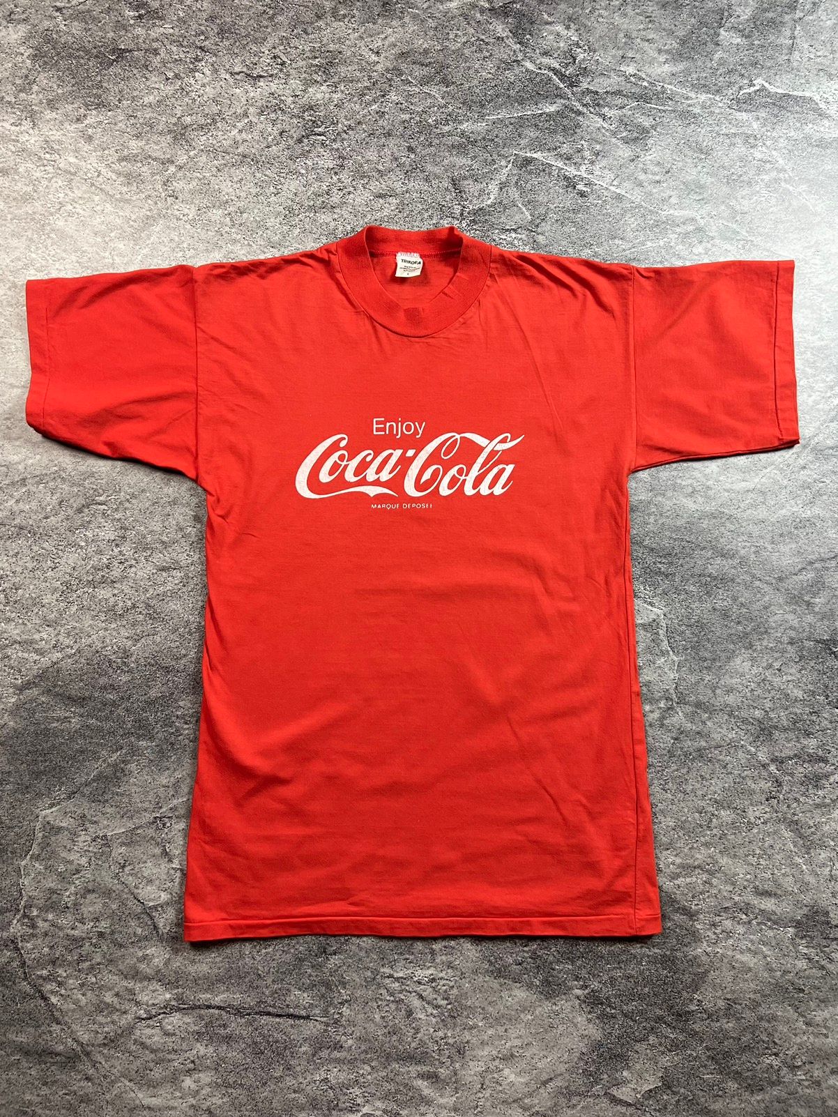 Pre-owned Coca Cola X Vintage 90's Single Stitch Enjoy Coca Cola Archival Japan Style Tee In Red