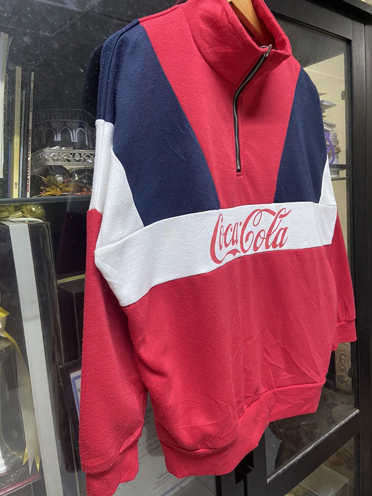 Coca Cola × Vintage Vintage Coca-cola Sweashirt HalfZip Size US S / EU 44-46 / 1 - 3 Thumbnail