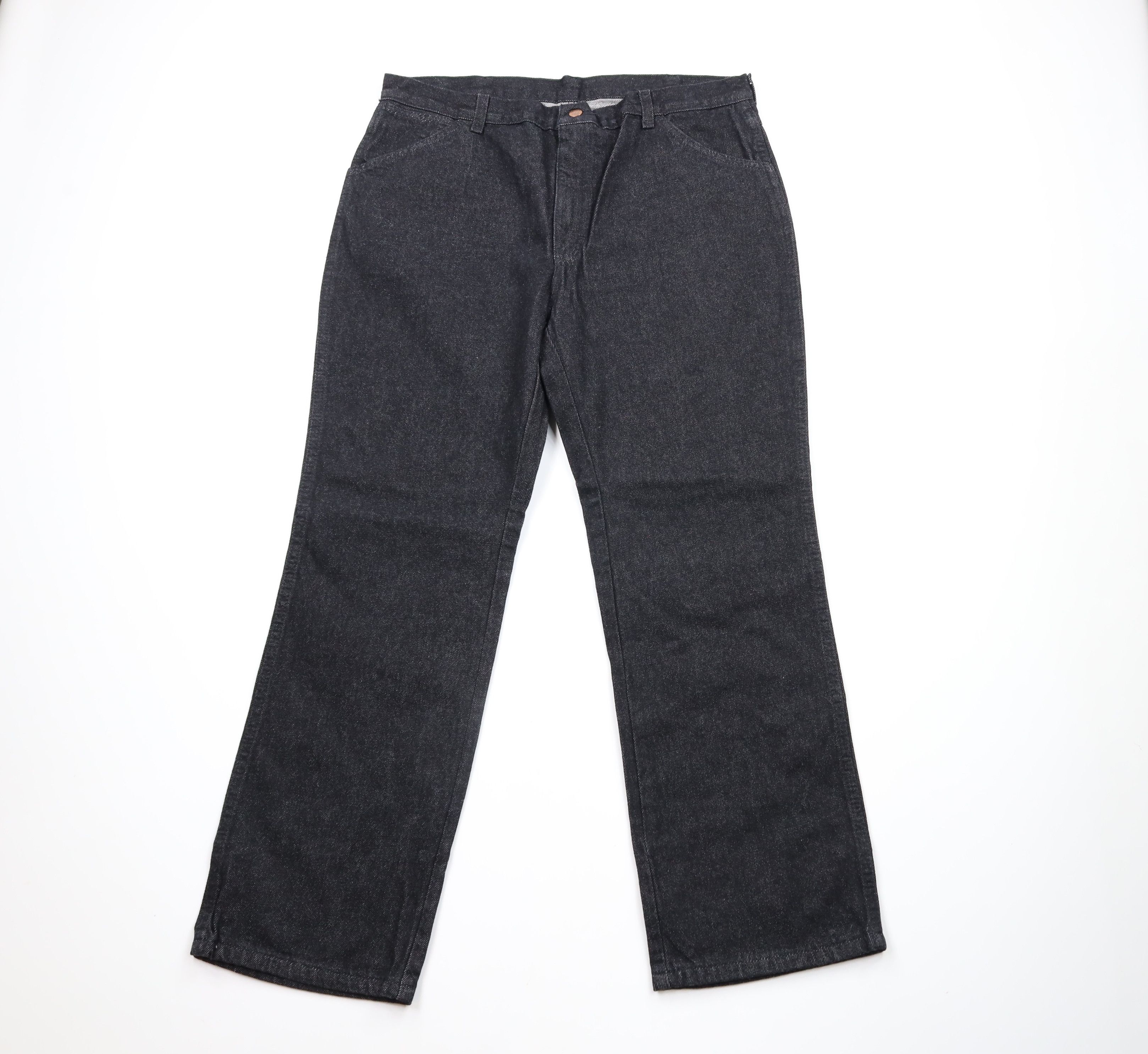 Vintage Vintage 90s Big Ben Wide Leg Denim Jeans Black Cotton Size US 38 / EU 54 - 1 Thumbnail