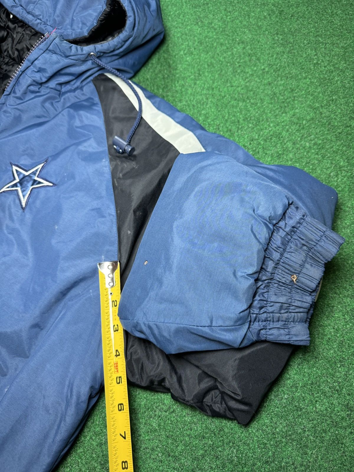 Logo 7 × Starter × Vintage Vintage 90s Dallas Cowboys STARTER Logo 7 NFL Puffer Jacket Size US L / EU 52-54 / 3 - 6 Thumbnail