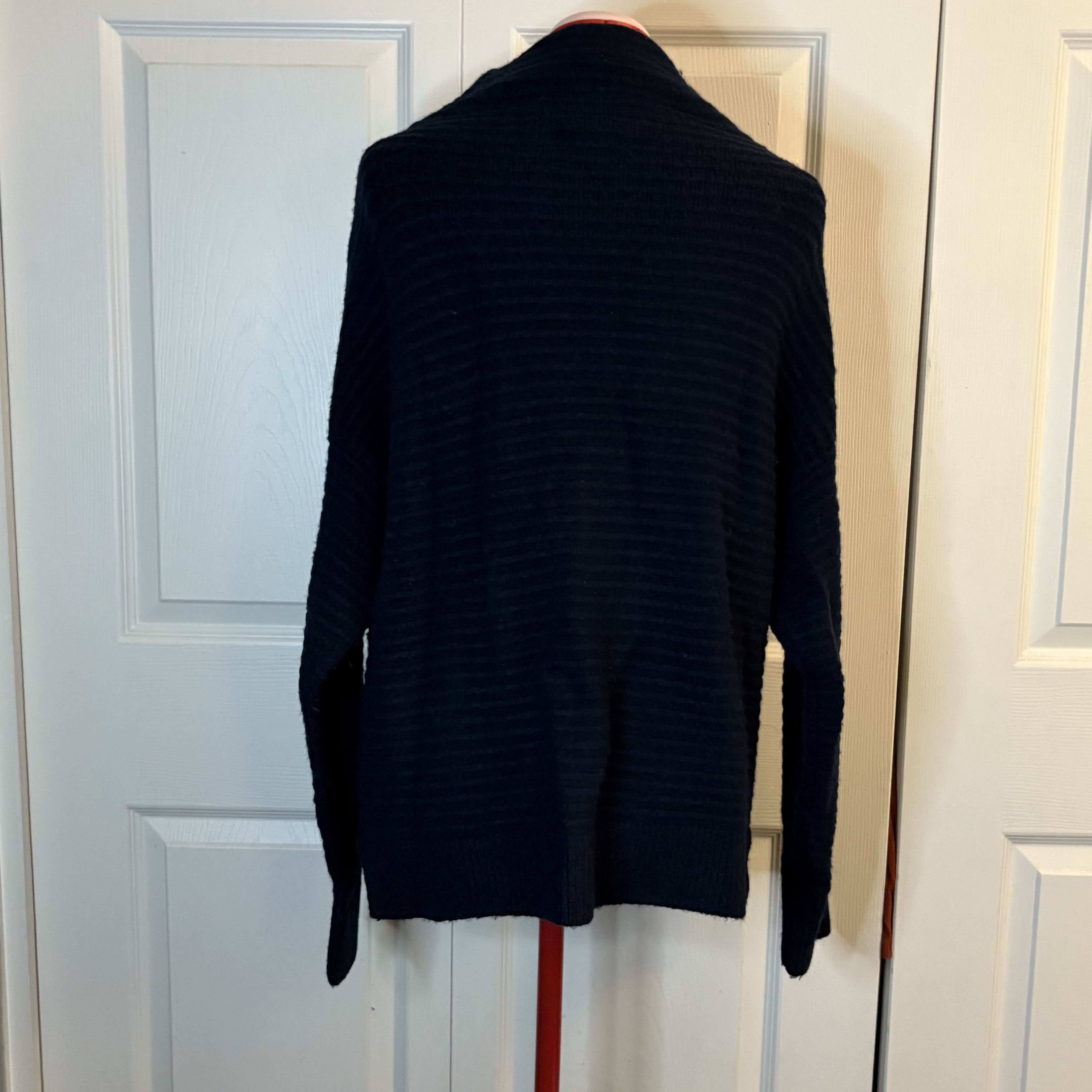 Madewell Navy Cowlneck Sweater by Madewell L Size L / US 10 / IT 46 - 2 Thumbnail