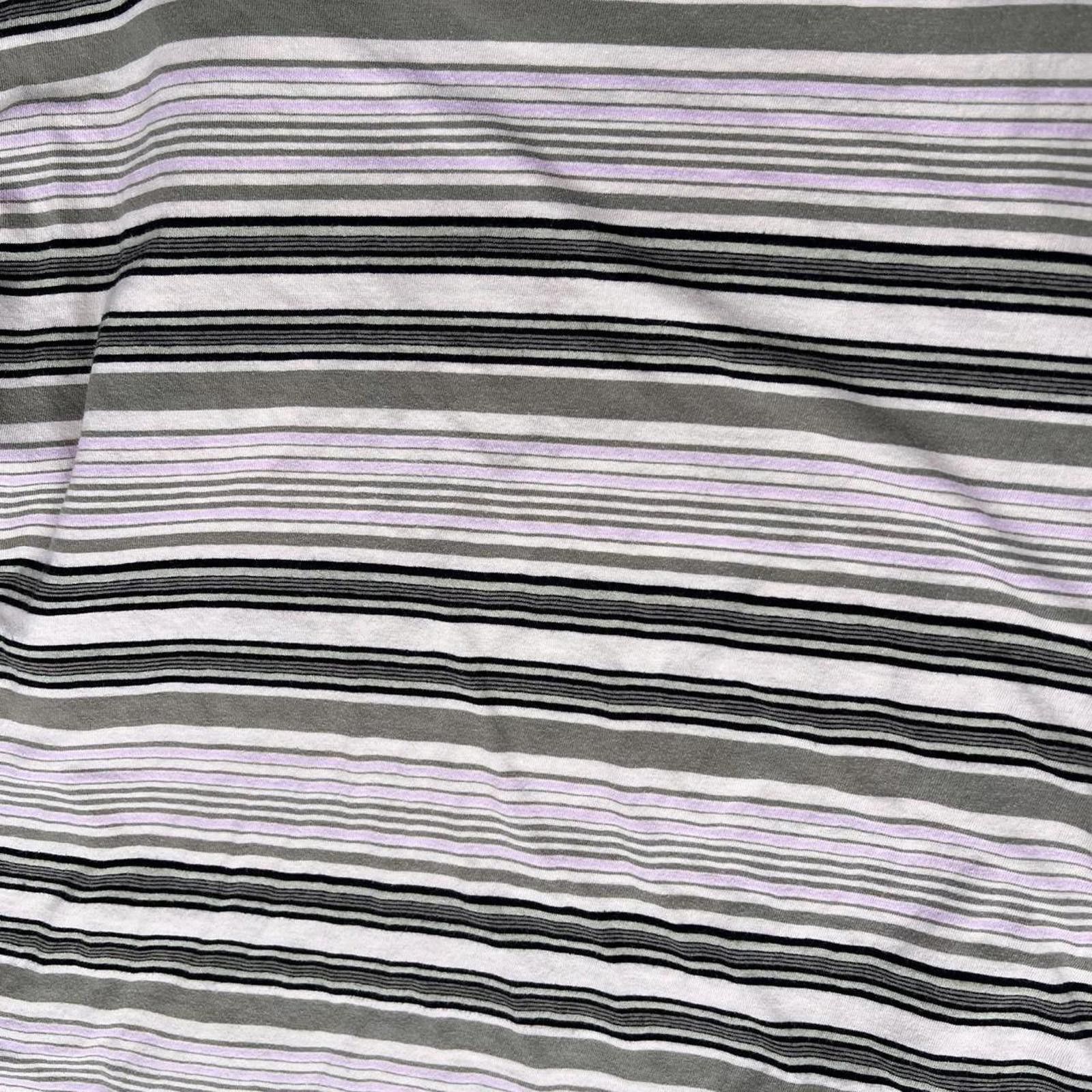 Other Y2K Olive Cream Pink Black Varied Striped T-shirt Size US S / EU 44-46 / 1 - 2 Thumbnail