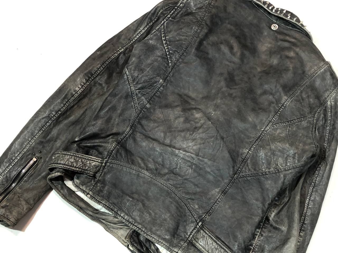 Schott Vintage Schott Perfecto Grey Leather Jacket Size L / US 10 / IT 46 - 11 Thumbnail