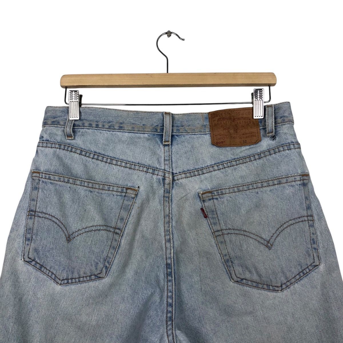 Levi's 📌Vintage Short Denim Jeans Levi's Lot 505 Biker Style Size US 32 / EU 48 - 10 Thumbnail