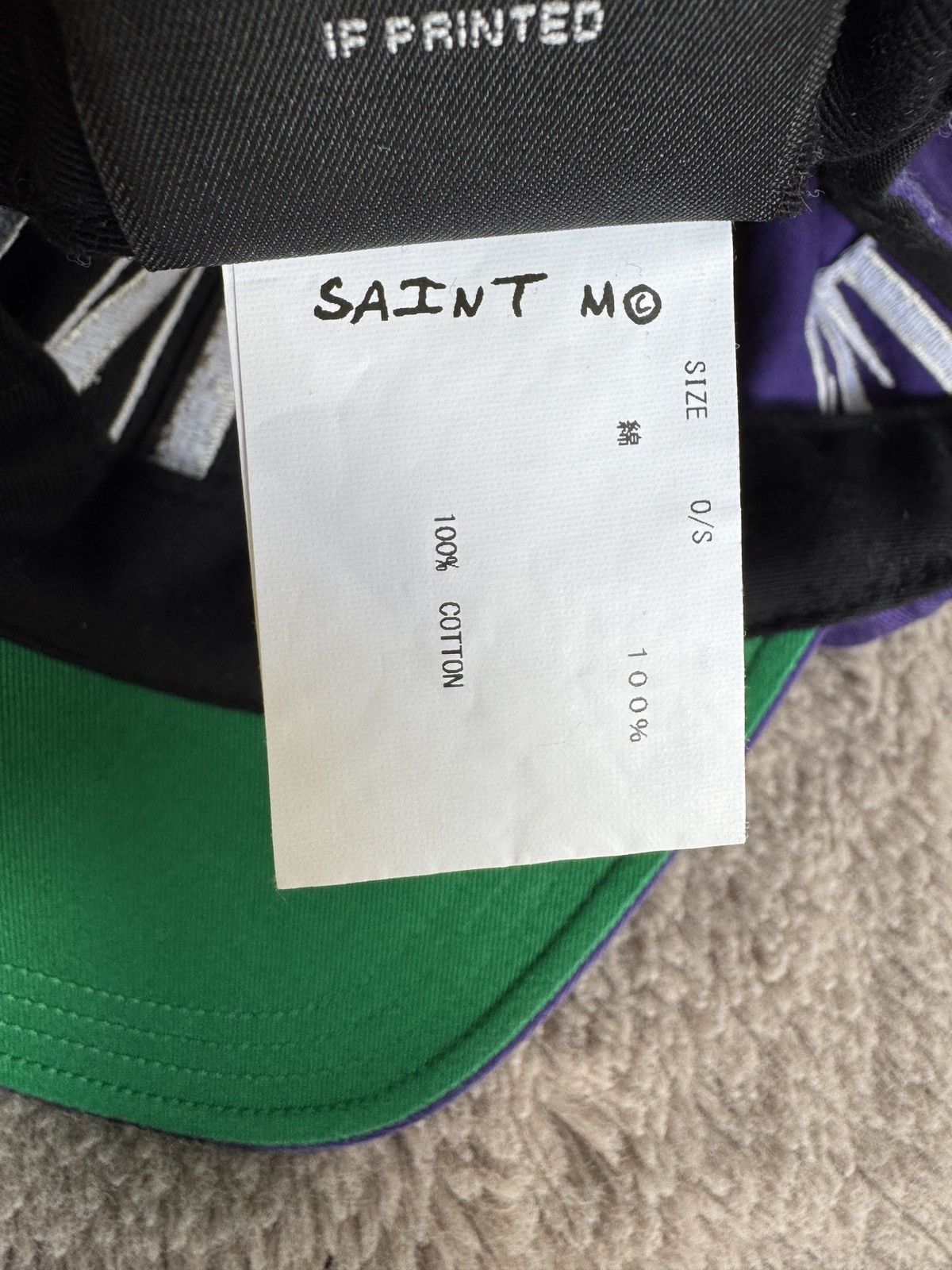 Saint Michael × Vlone Saint Michael x Vlone Cap “Purple” Size ONE SIZE - 2 Thumbnail