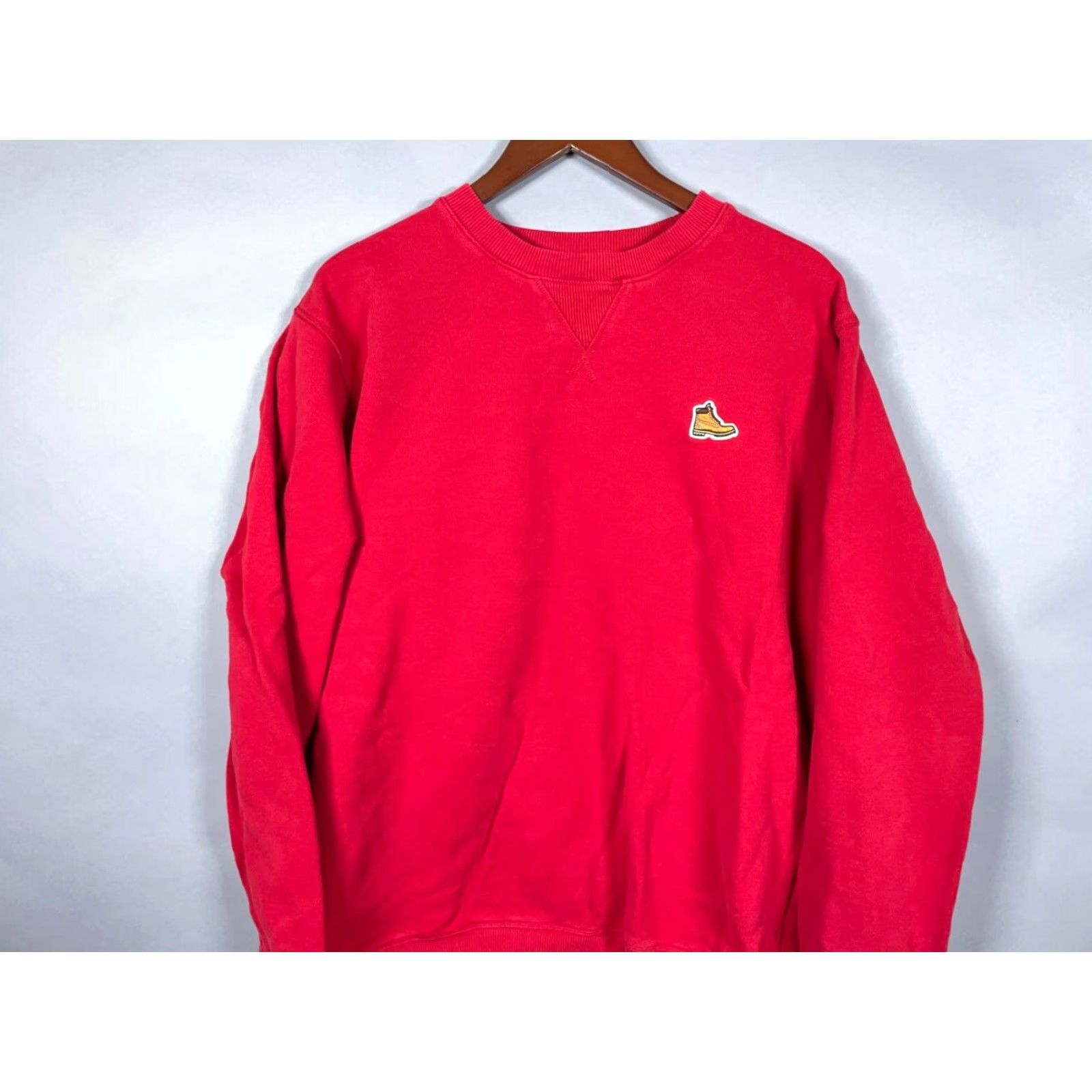Timberland Timberland Sweatshirt Men’s Large Red Crewneck Embroidered Boot Heavyweight Vintage Pullover Regular Fit Size US L / EU 52-54 / 3 - 3 Thumbnail