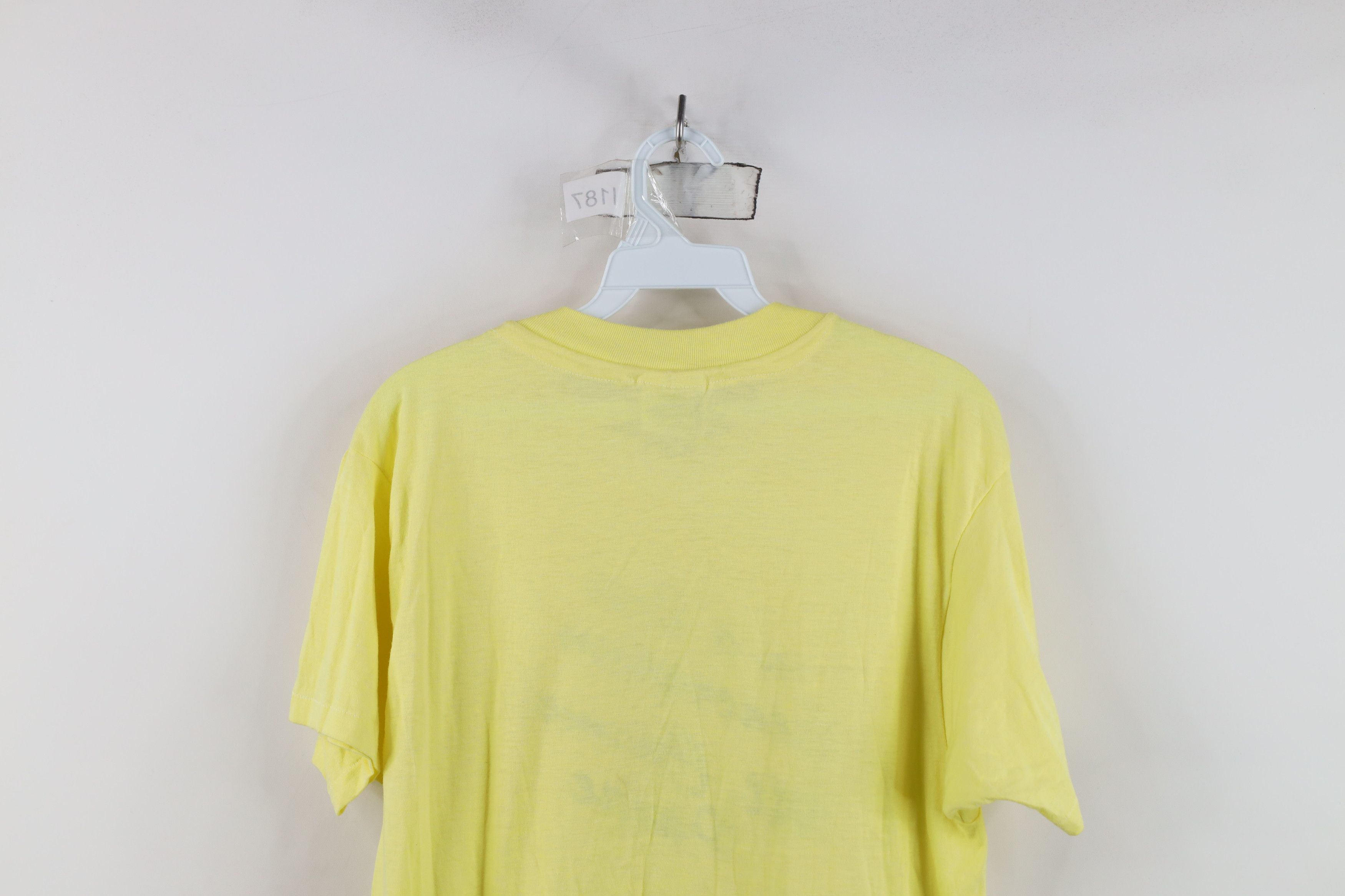 Vintage Vintage 80s Spell Mt Carmel Short Sleeve T-Shirt Yellow USA Size US L / EU 52-54 / 3 - 11 Thumbnail