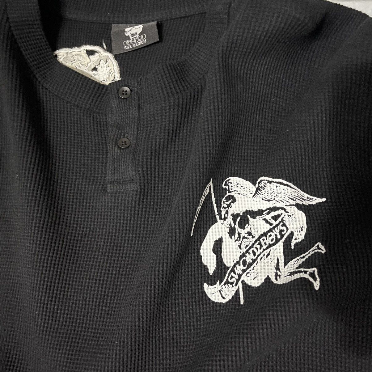 G59 Records G59 $uicideboy$ black patched henley Size US M / EU 48-50 / 2 - 7 Thumbnail