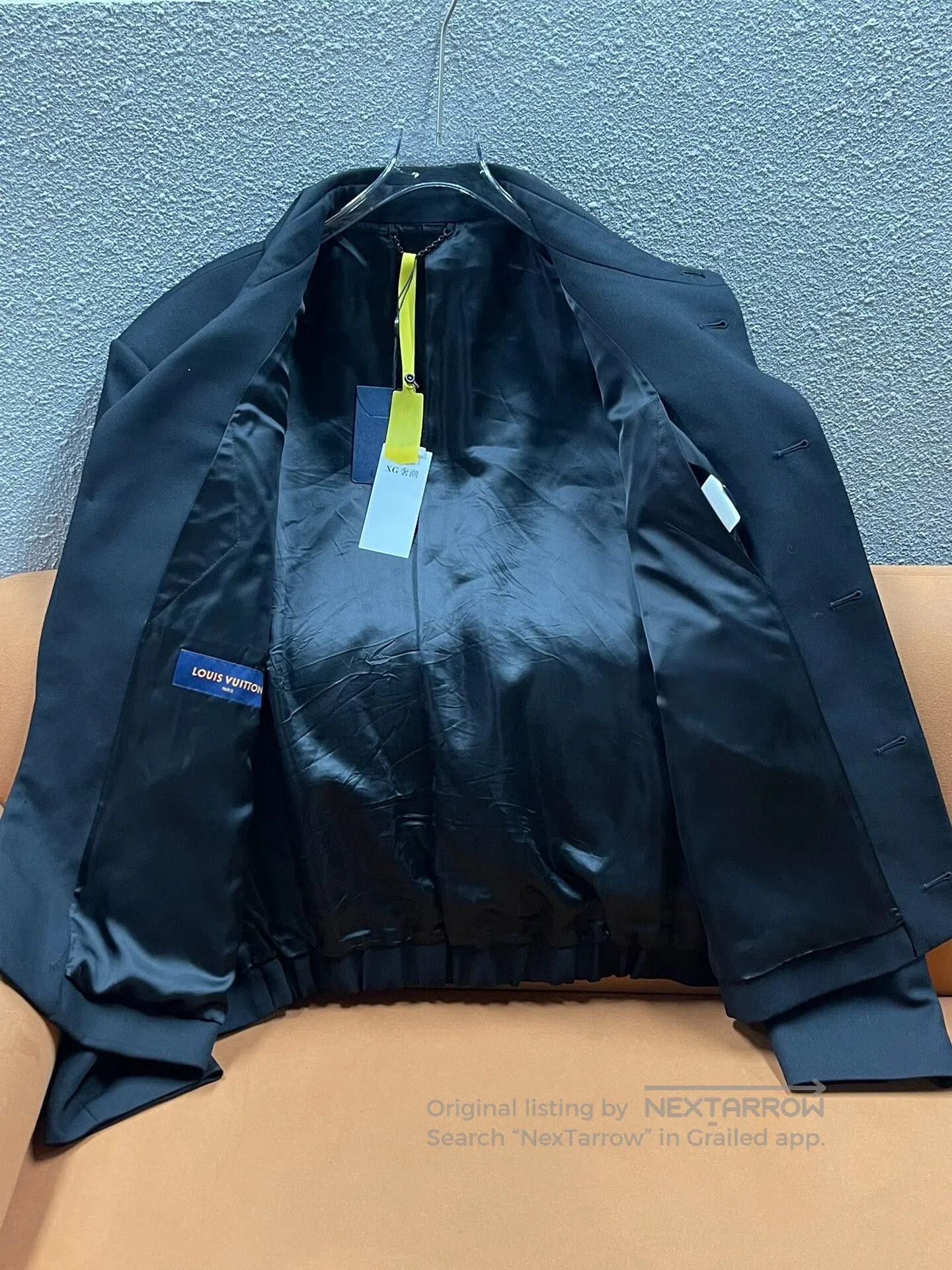 Louis Vuitton Louis Vuitton FW23 Logo Pearl Wool Jacket. Size US XL / EU 56 / 4 - 3 Thumbnail