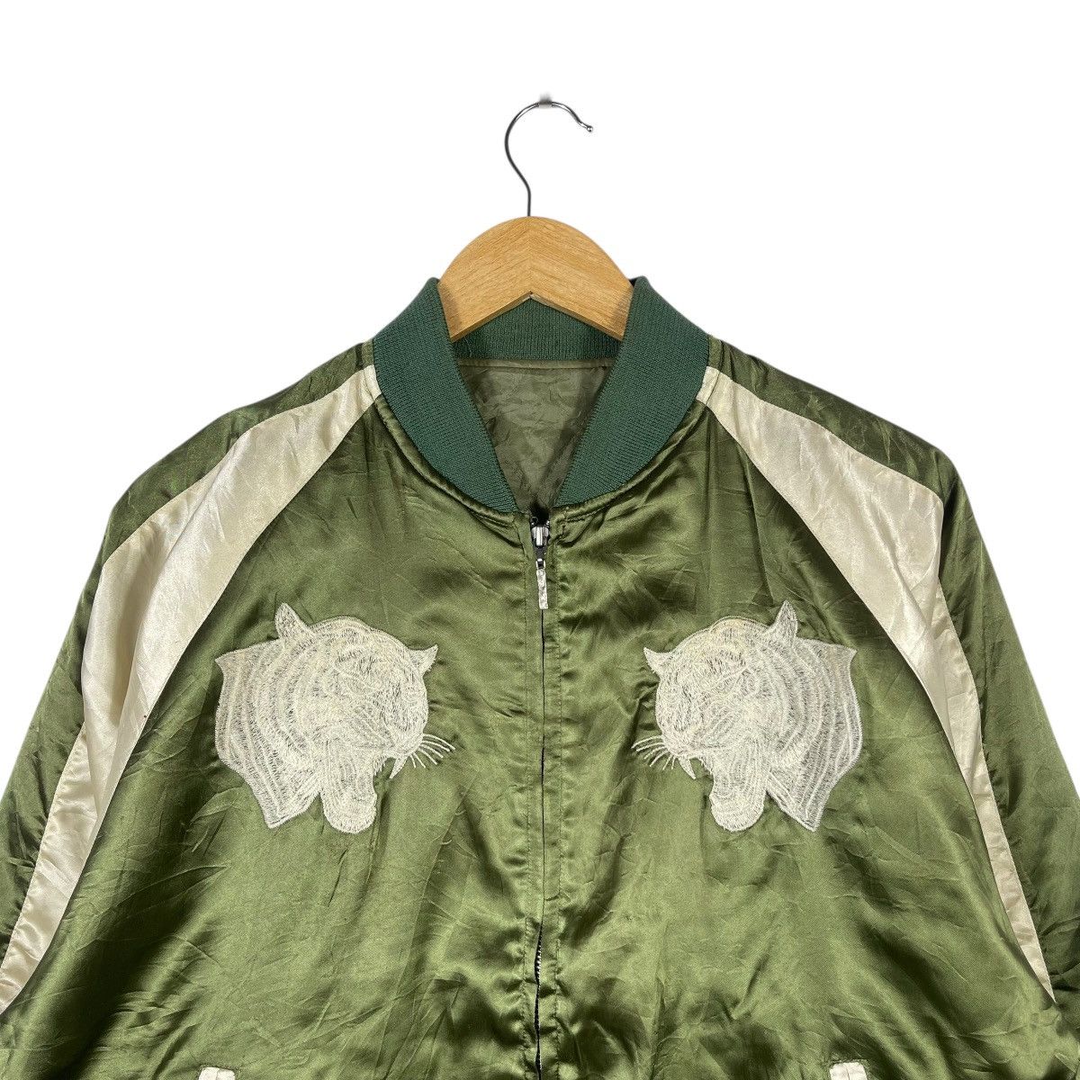Japanese Brand Vintage Sukajan Japan Made Souvenir Jacket | Tiger & Dragon Size US XL / EU 56 / 4 - 3 Thumbnail