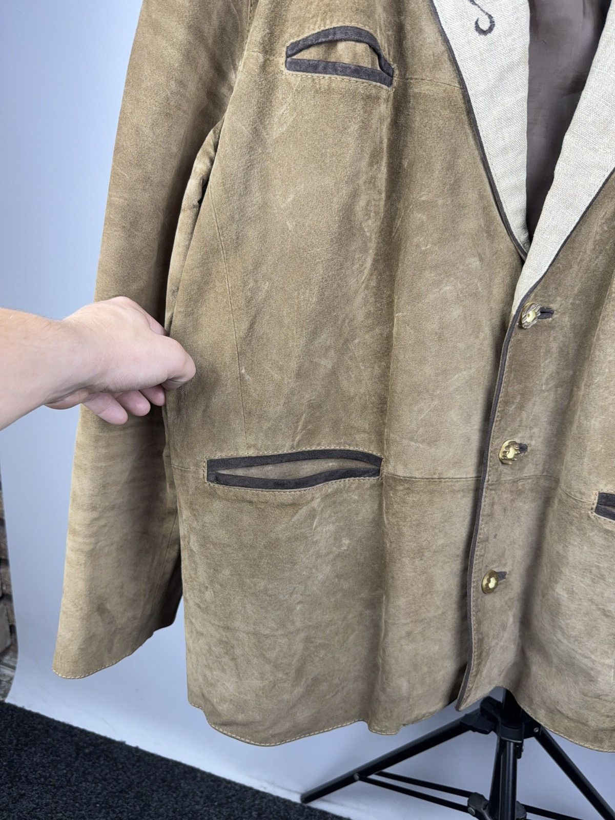 Vintage Vintage 90s Retro Cowboy Western USA XL-XXL Leather Jacket Size US XL / EU 56 / 4 - 6 Thumbnail